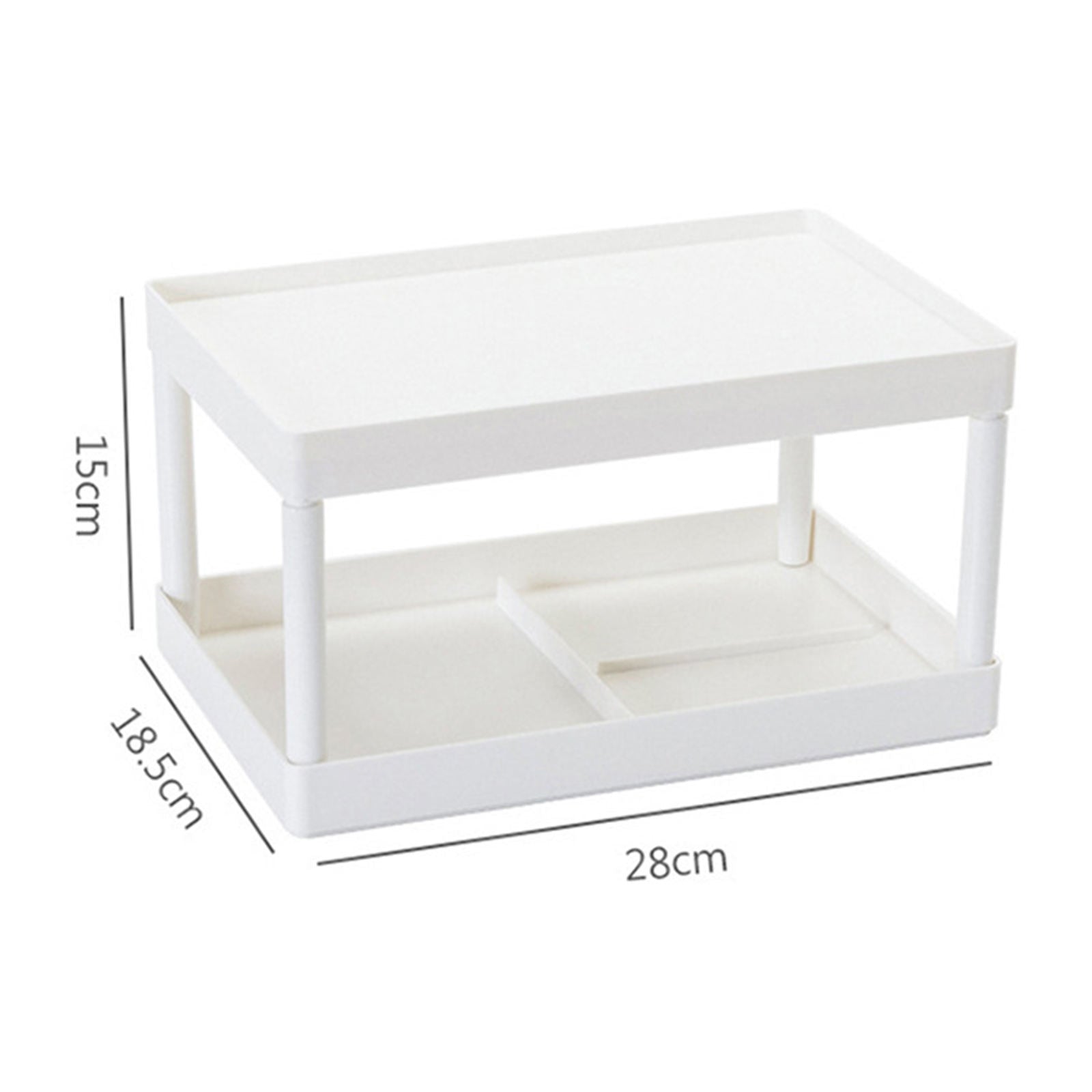 2 Layer Desk Table Organizer Holder Countertop Storage Shelf for Dorm Room
