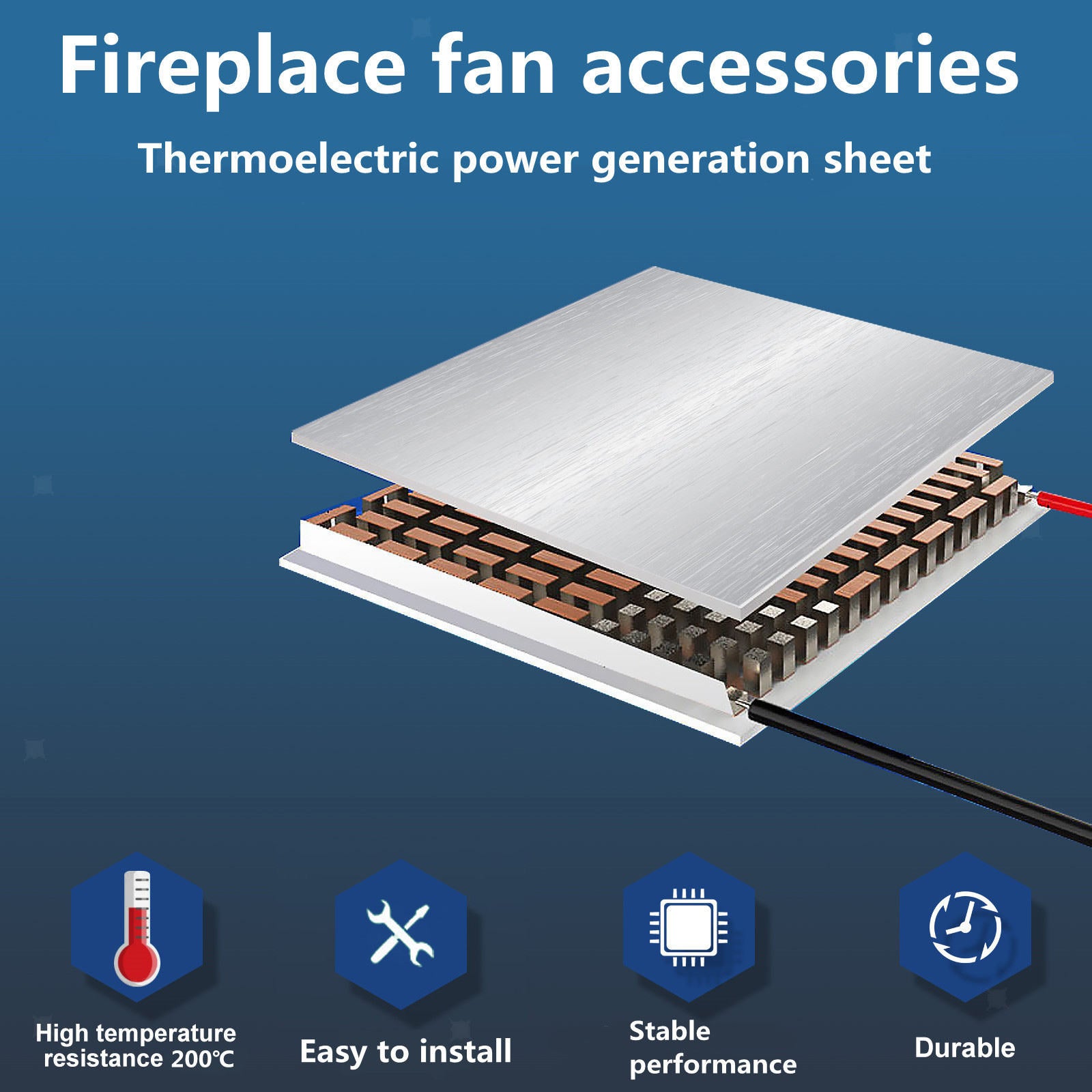 Fireplace Fan Motor Metal Motor for Generator Piece Repair Parts, Electric Power