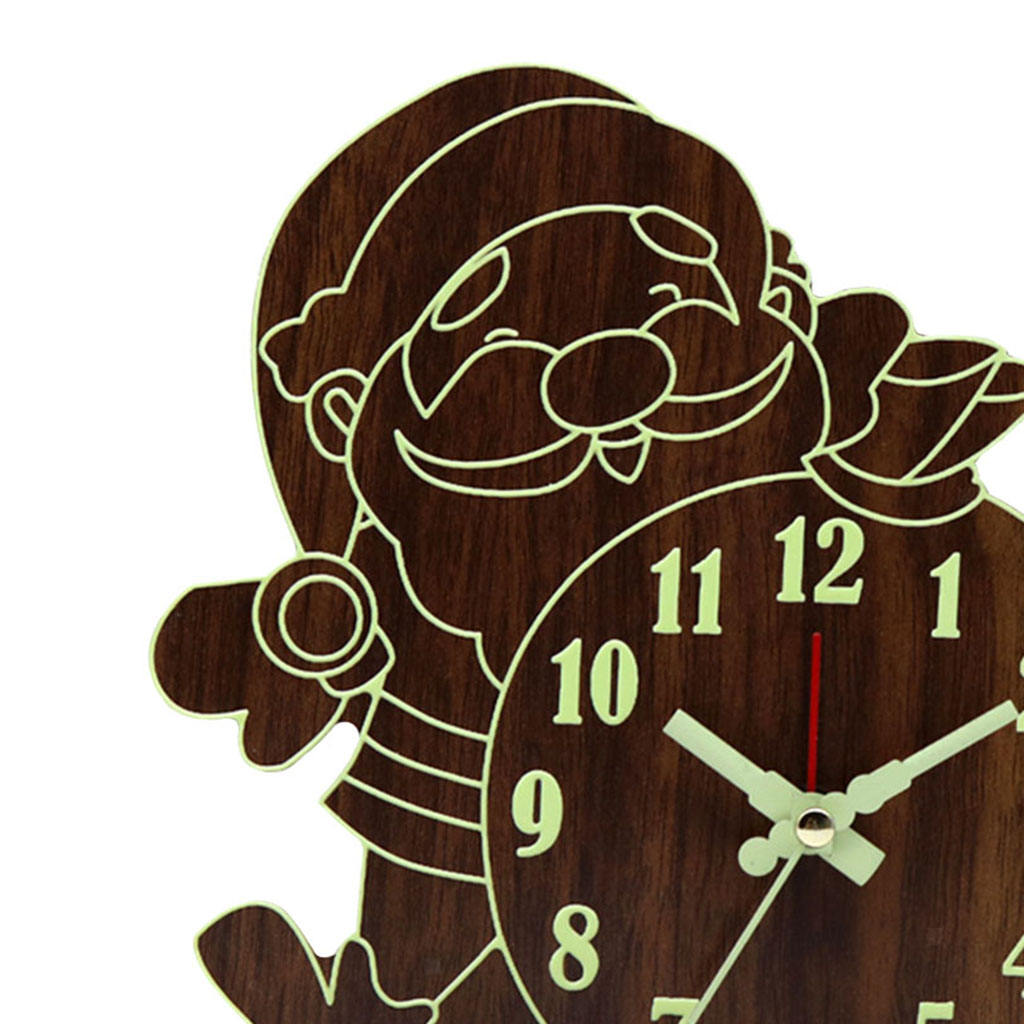 Xmas Alarm Clock Silent Luminous Clocks Decoration for Kids Adults Gifts