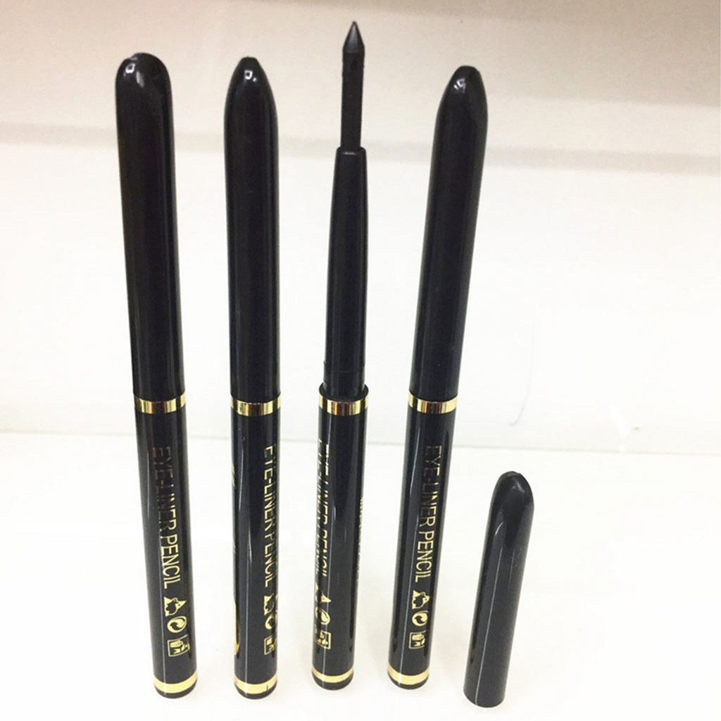 12pcs WATERPROOF Black Cosmetic Eye Liner Eyeliner Pencil Pen Makeup