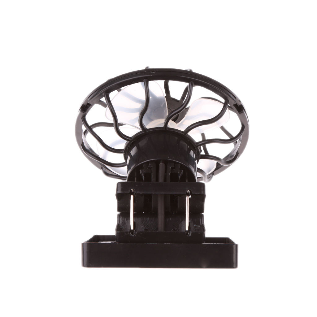 2Pcs Solar Power Panel Fan Outdoor Hat   Cooler Outdoor Camping Hiking