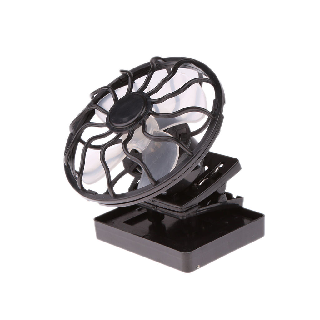 2Pcs Solar Power Panel Fan Outdoor Hat   Cooler Outdoor Camping Hiking