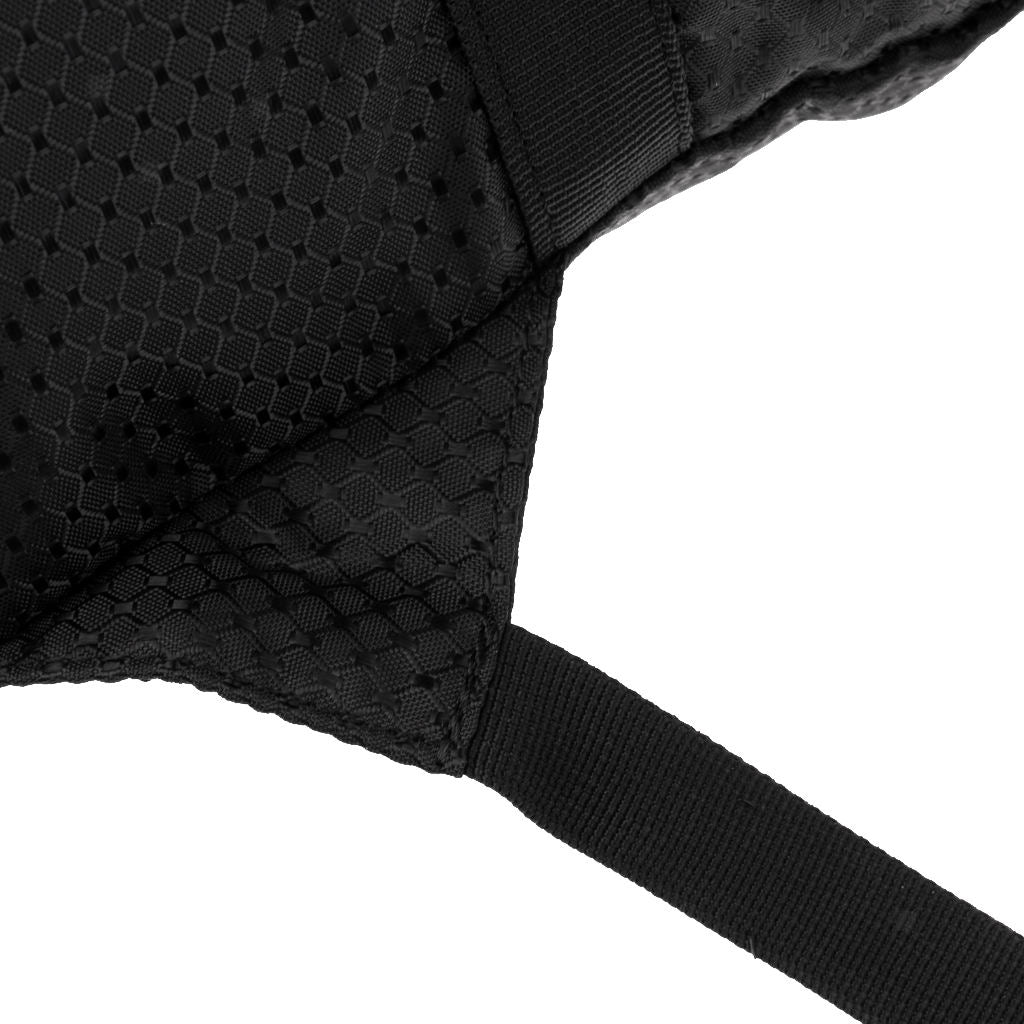 Foldable climbing rope backpack with pad and strap black