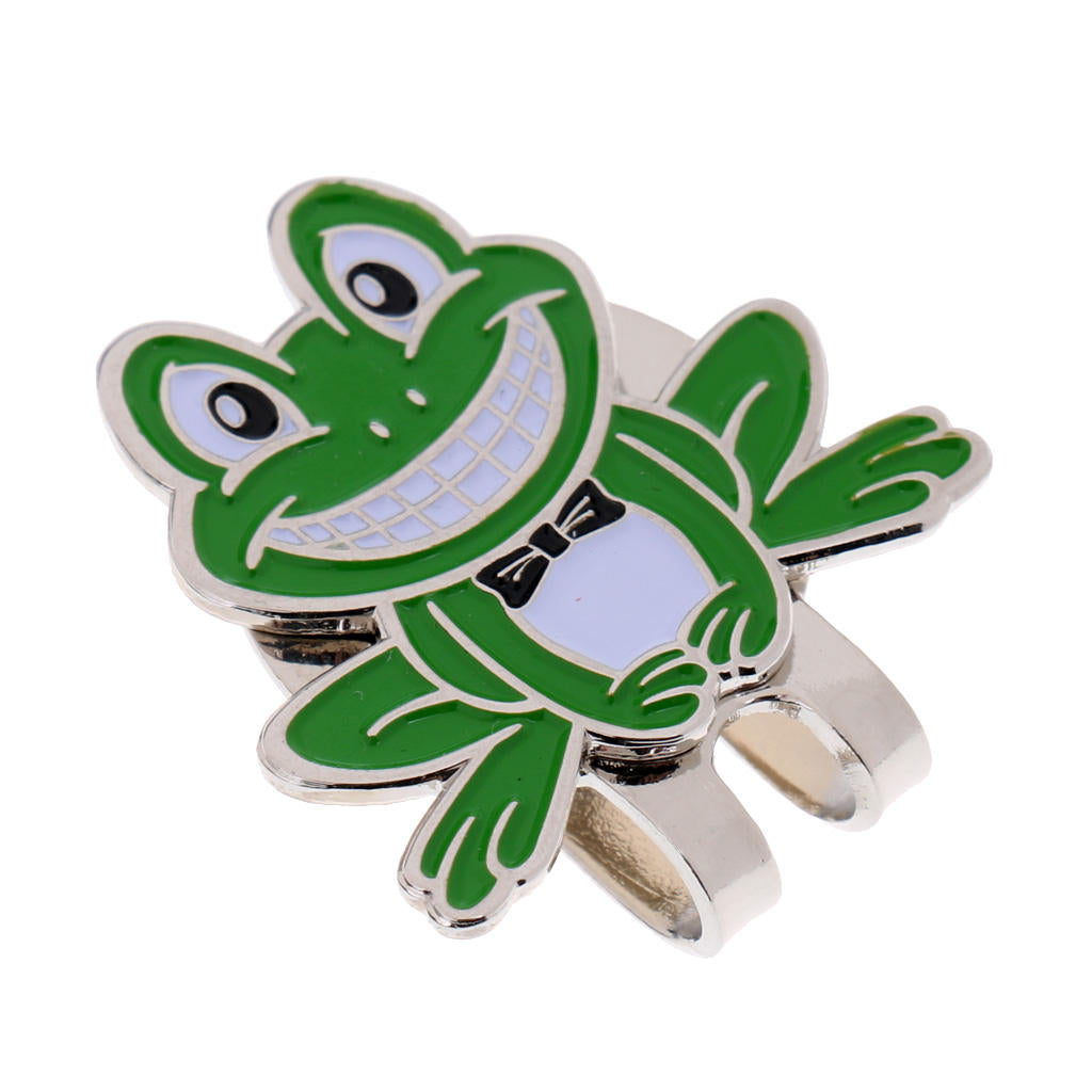 4pcs Magnetic Hat Clips with Golf Ball Marker, Cute Cartoon Animal Patterns