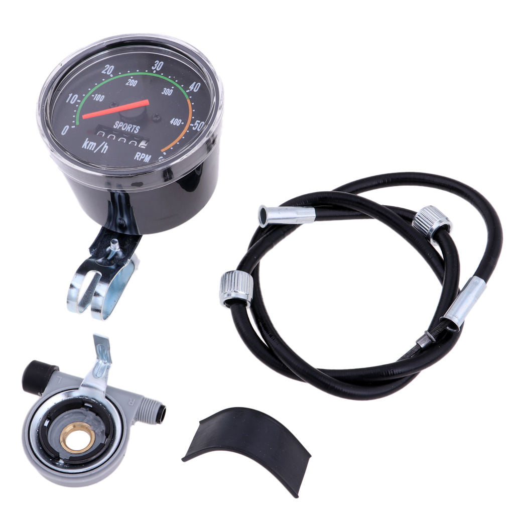 Mechanical Bicycle Odometer Stopwatch Waterproof Speedometer Multi Function