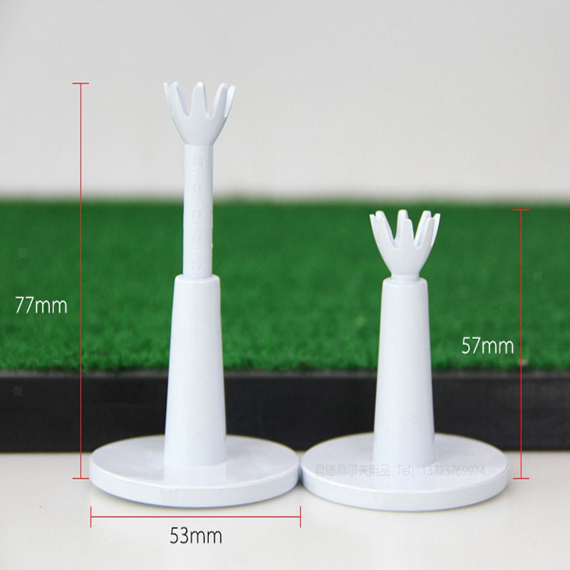2Pcs Rubber Golf Driving Range Tees Holder Adjustable Golfer Tee Home Practice
