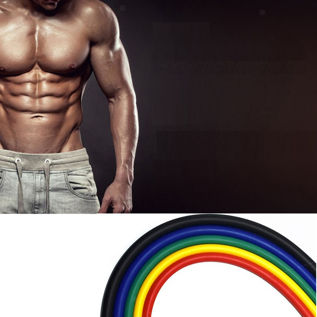 11pcs Resistance Bands Set with Foam Handles Workout Bands Physical Therapy