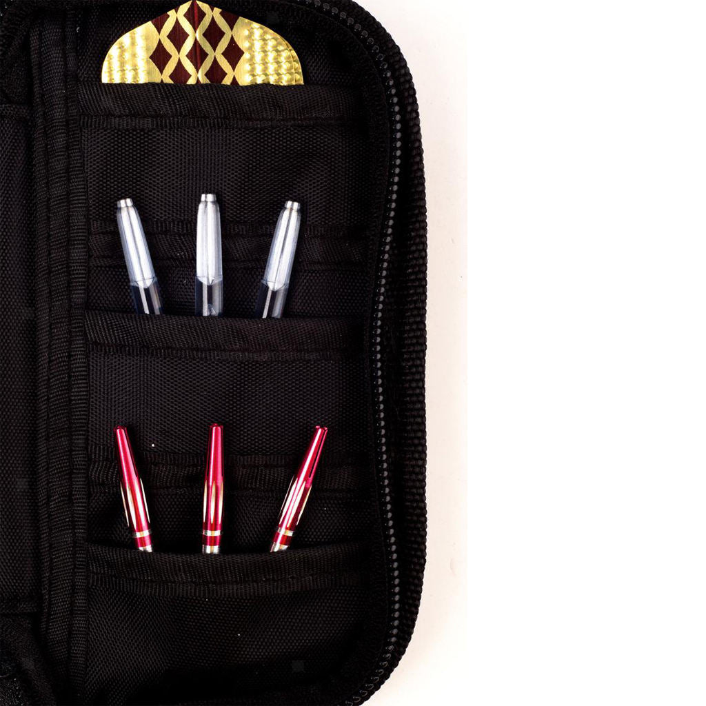 Portable Bifold Dart Carrying Case Holds 12 Darts Steel Tip Darts Zipper Bag