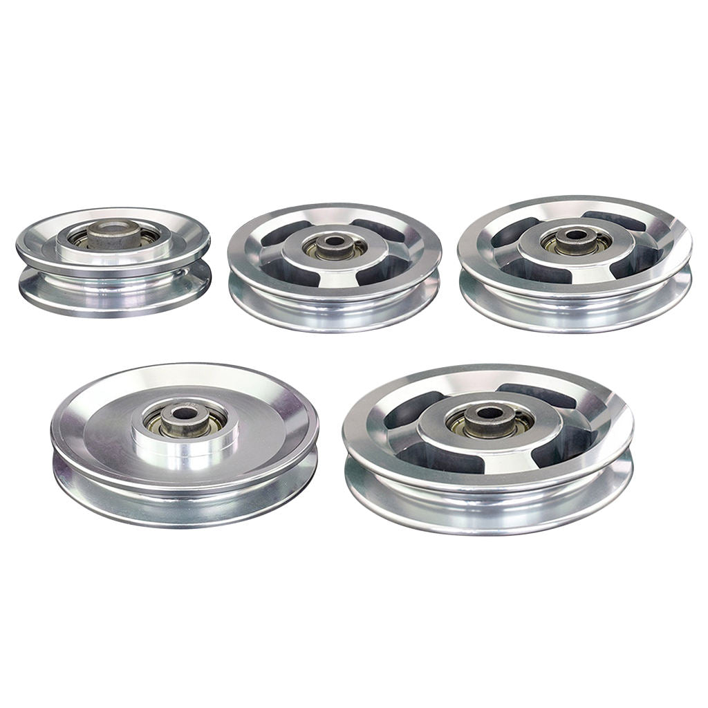 Alloy Pulley Wheels U Groove Home Fitness Pulley Cable Machine DIY 114 mm