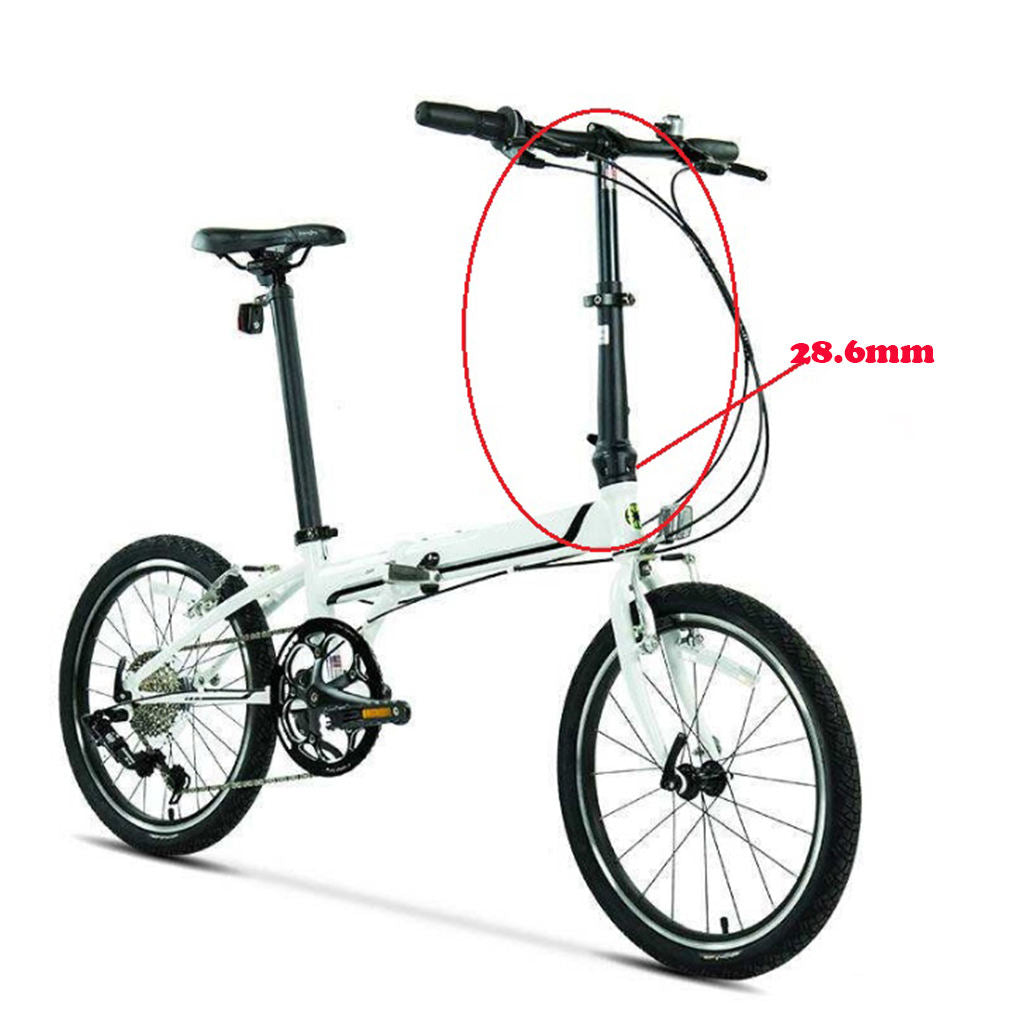 Lightweight 28.6mm Folding Bike Stem Adjustable 1-1/8" Head Tube Cycle Refit