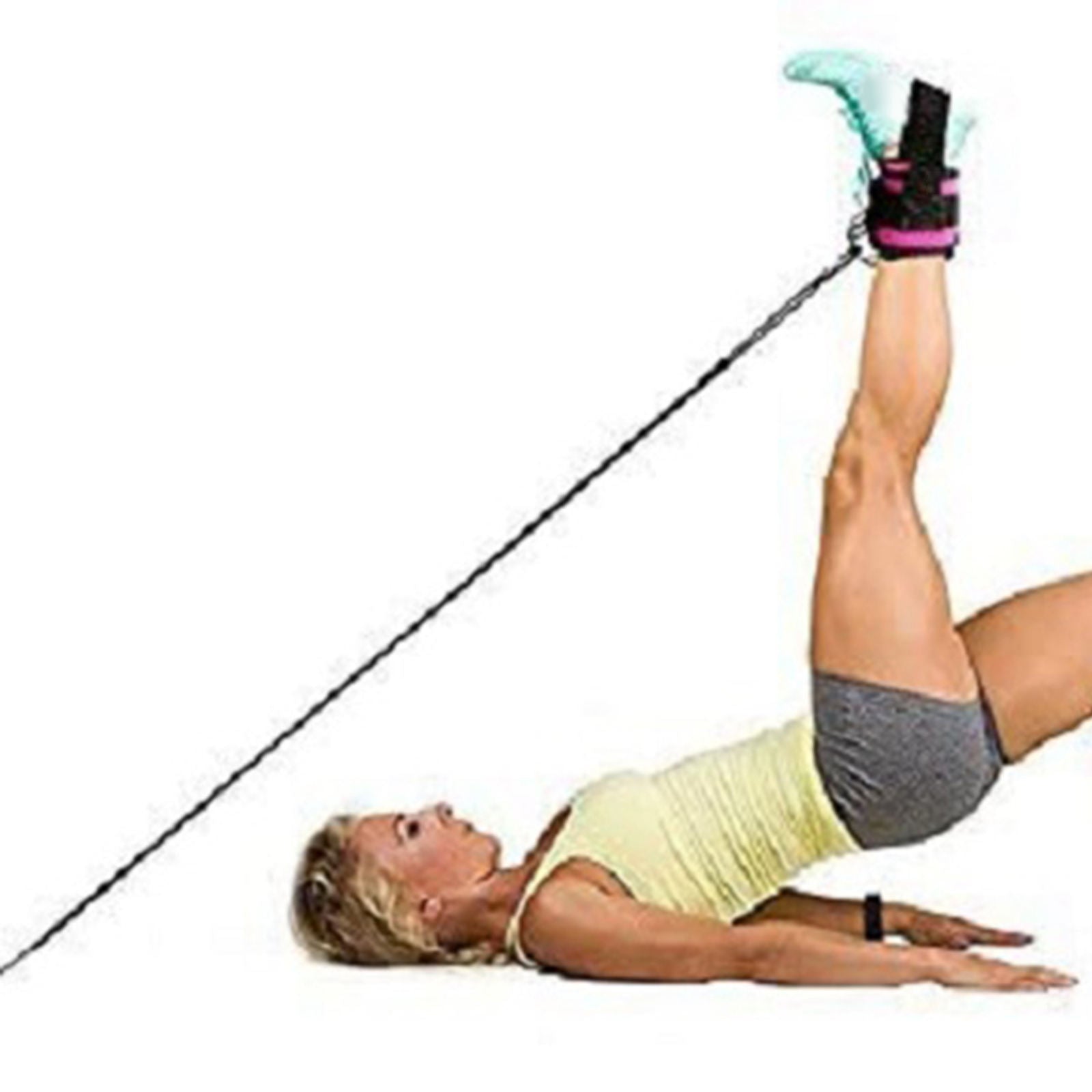 Ankle Strap D-Ring Ankle Cuff Attachment Weightlifting Workout Hip Abductors