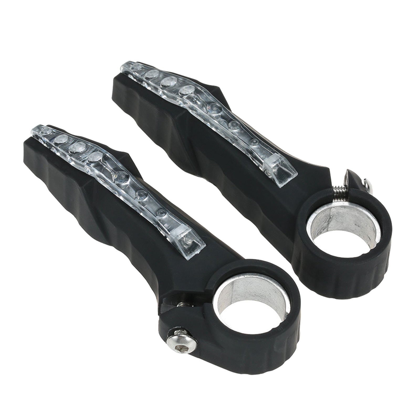 2x Bicycle Handlebar Grips Light Bar End Safety Lamp Road Bikes Cycling