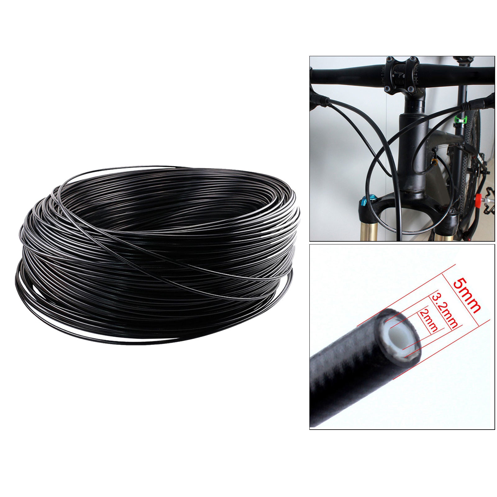 Mountain Bike Road Bicycle Hydraulic Disc Brake Oil Tube Pipe Braking House