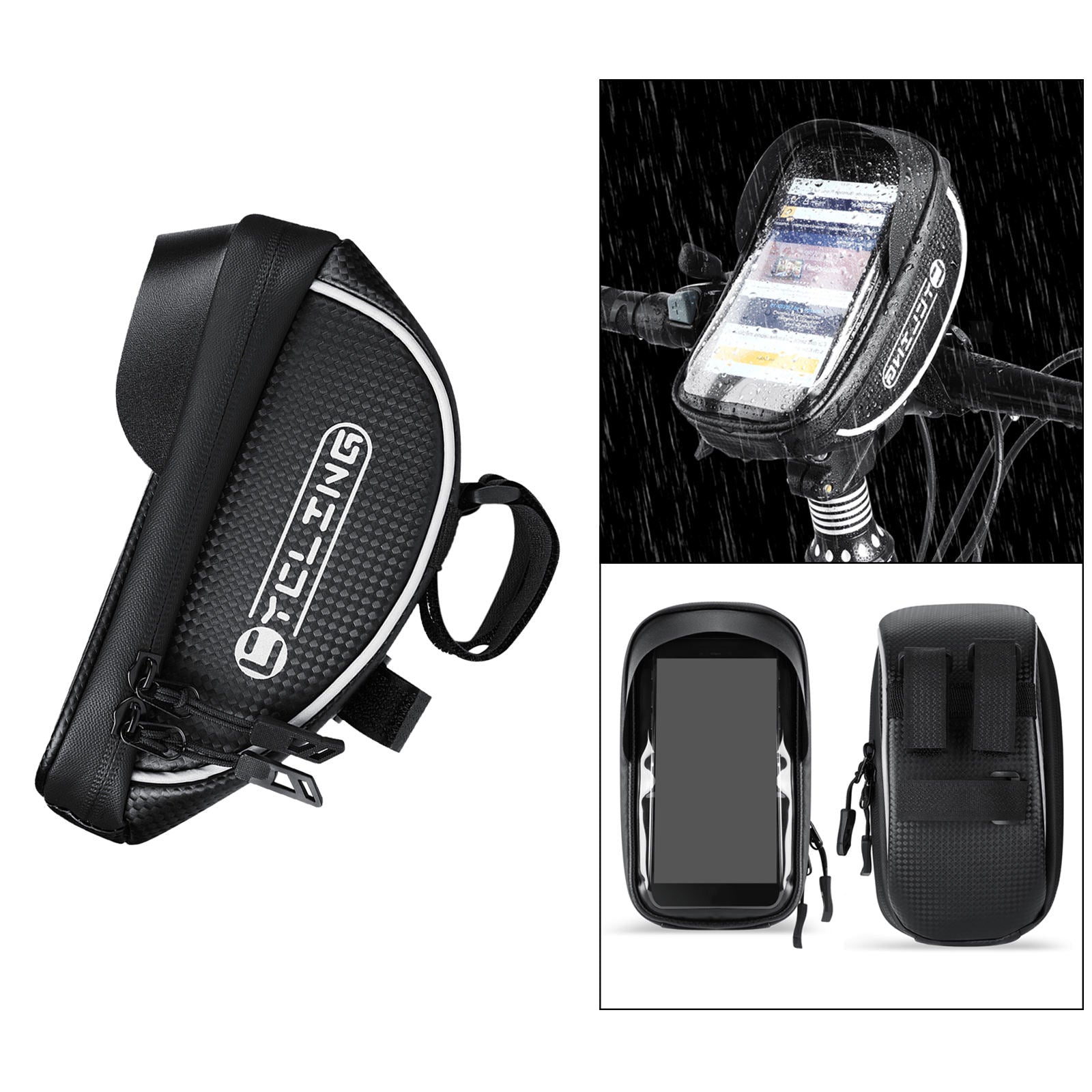 Bike Front Frame Handlebar Bag Pannier Top Tube Pack Bicycle Accessory