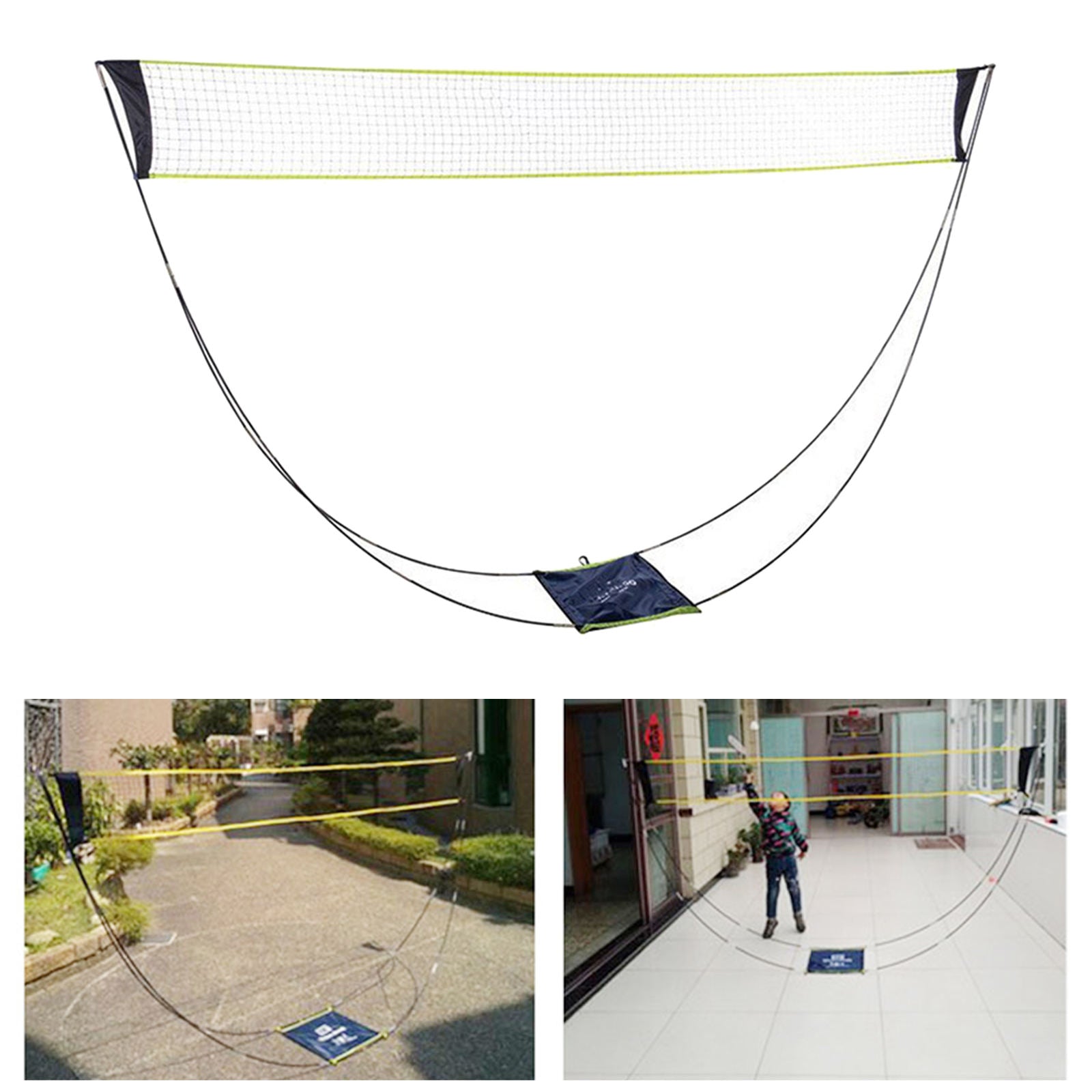Foldable Portable Badminton Net Easy Assemble for Tennis Yard Backyard