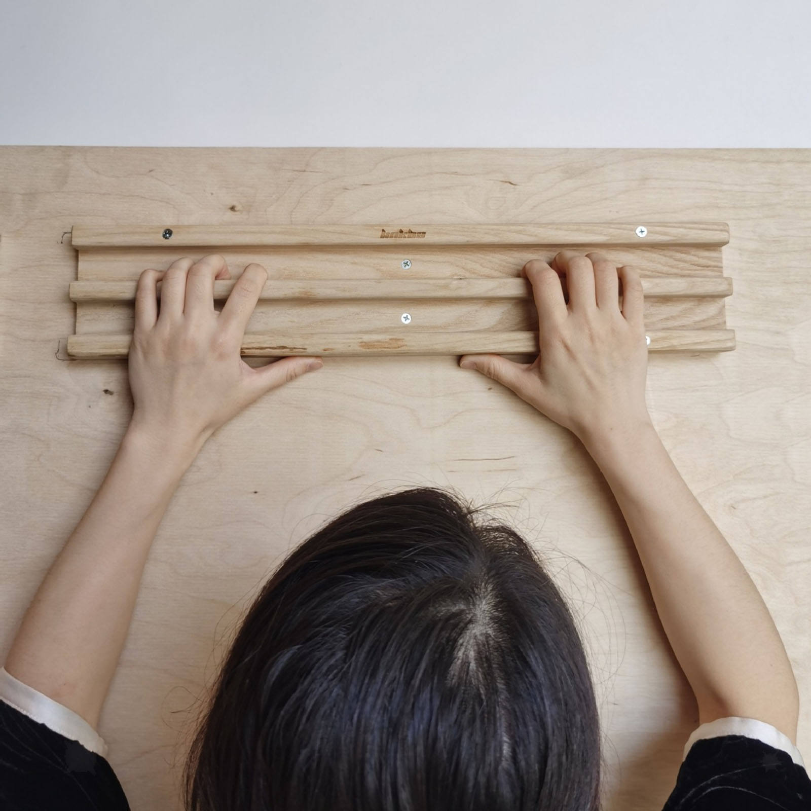 Wooden Climbing Hangboard Wall Grip Trainer Hand Fingers Board Strength