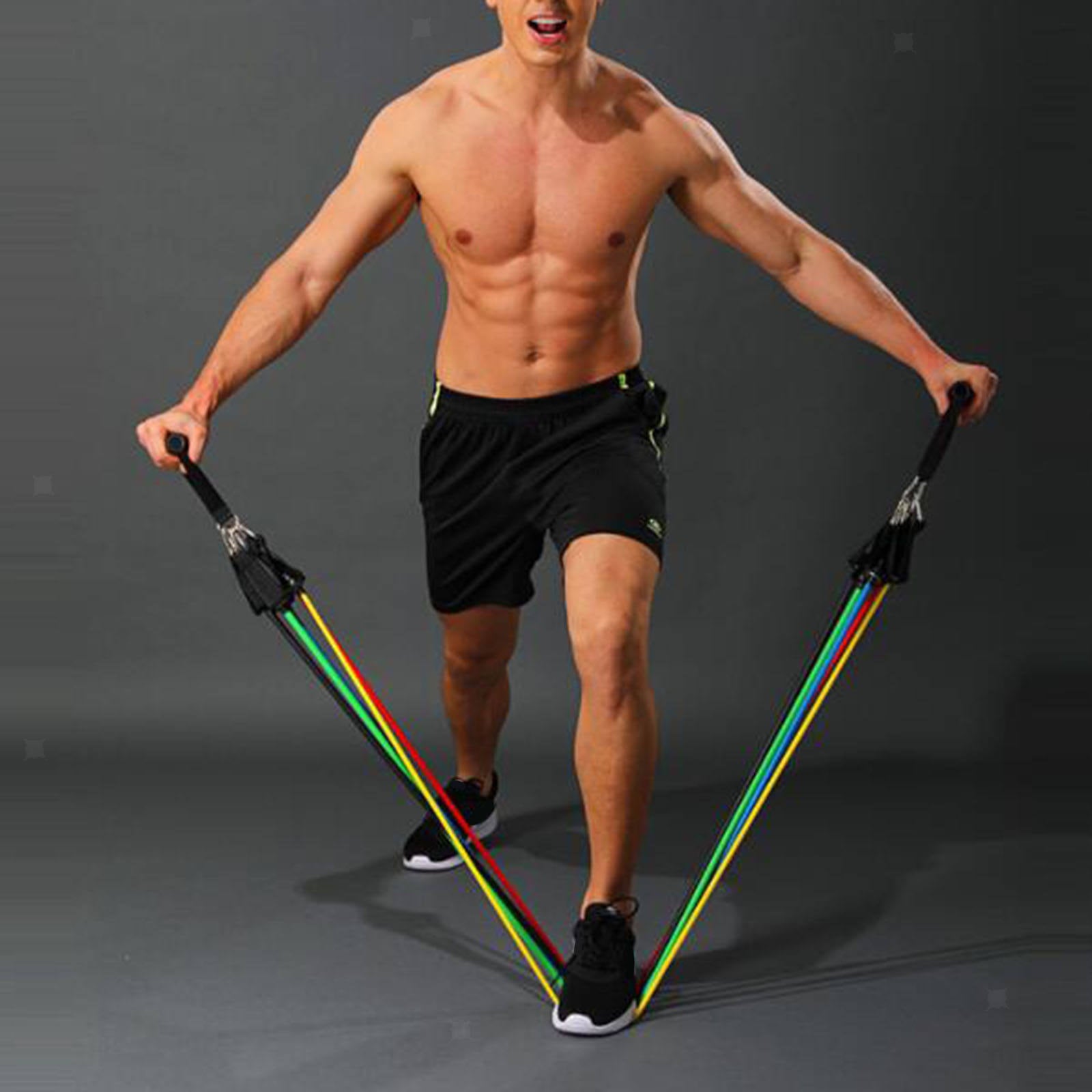 Resistance Bands Yoga Gym Exercise Training Strength Tubes Bands Men Women