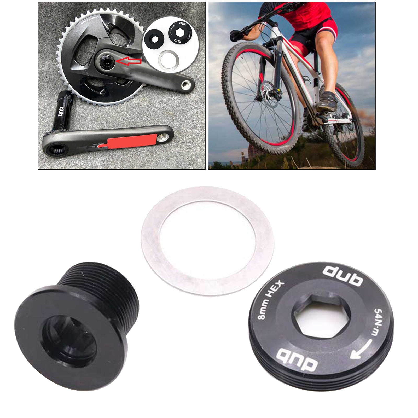 Alloy Bike Crankarm Bolt Bicycle Crank Arm  Cover Bracket Replacement