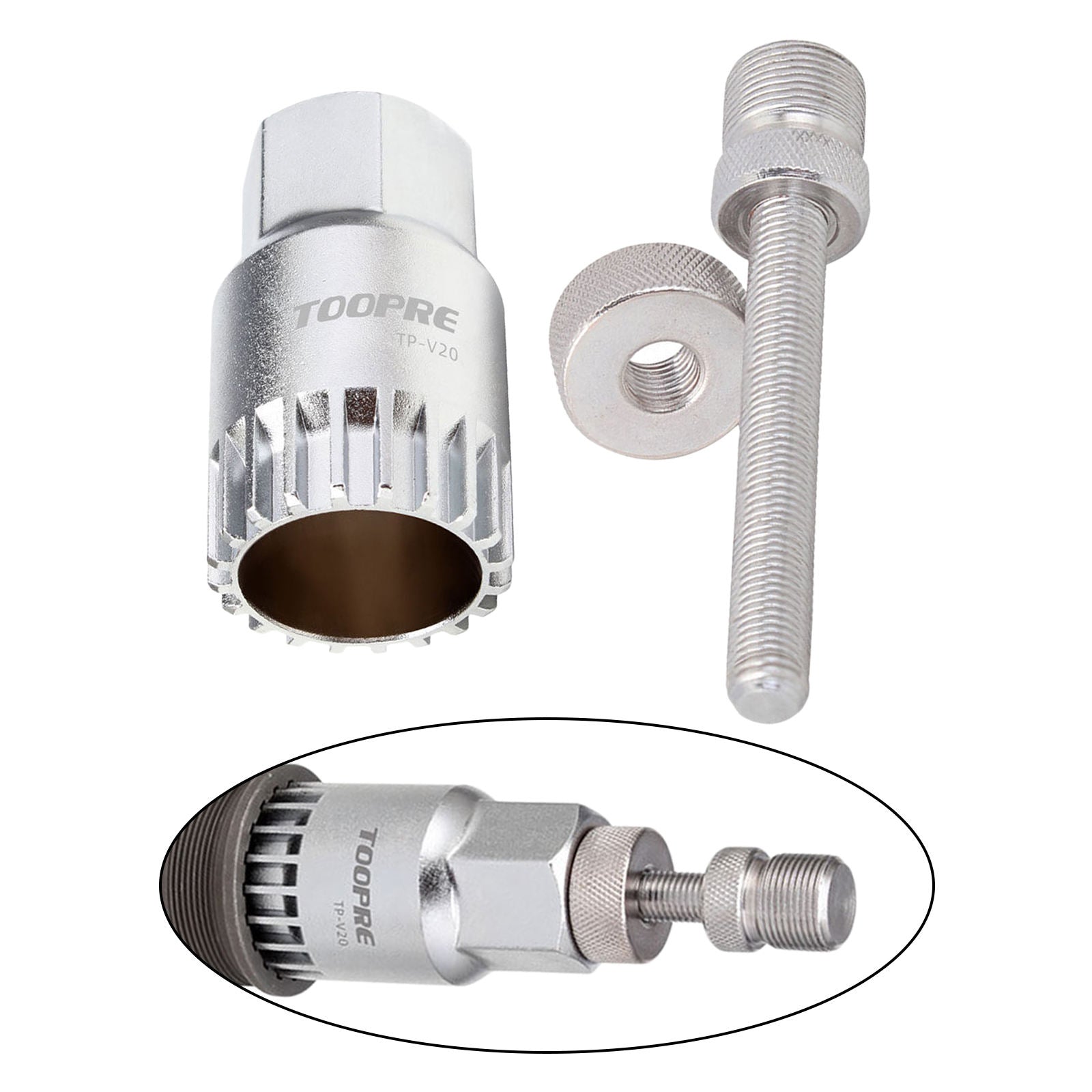 Universal Bicycle Bottom Bracket Remover Tool 20 Teeth Repairing Wrench