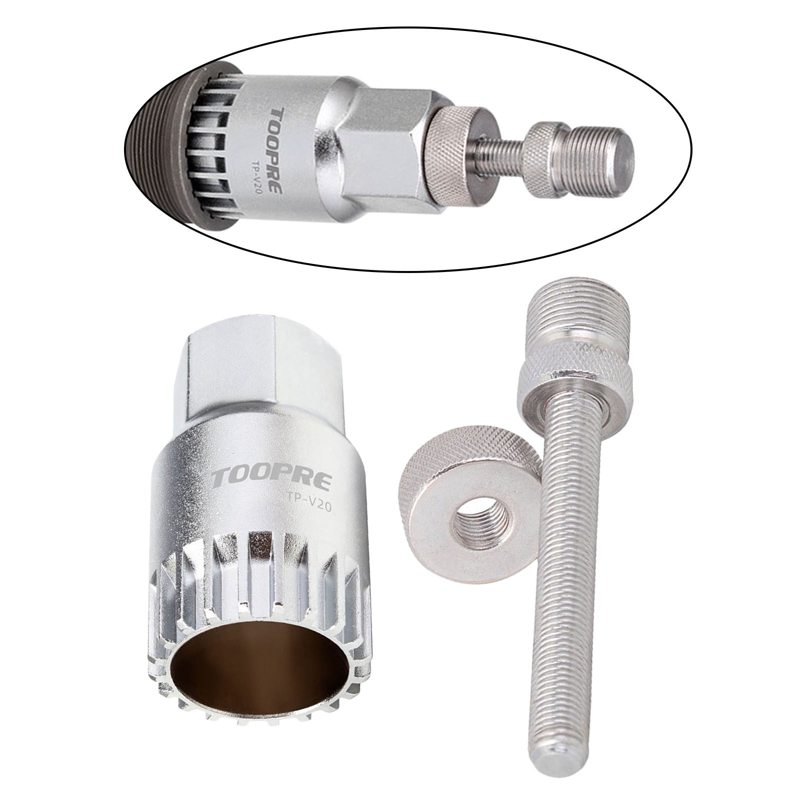 Universal Bicycle Bottom Bracket Remover Tool 20 Teeth Repairing Wrench