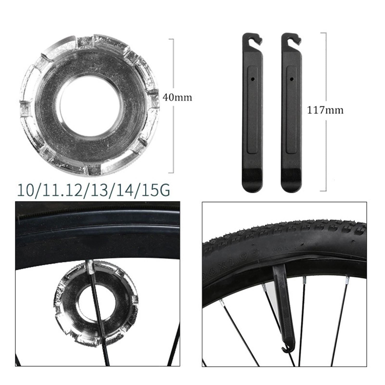Bike Repair Tools Cycling Bottle Holder Maintenance Set for Mountain Bikes