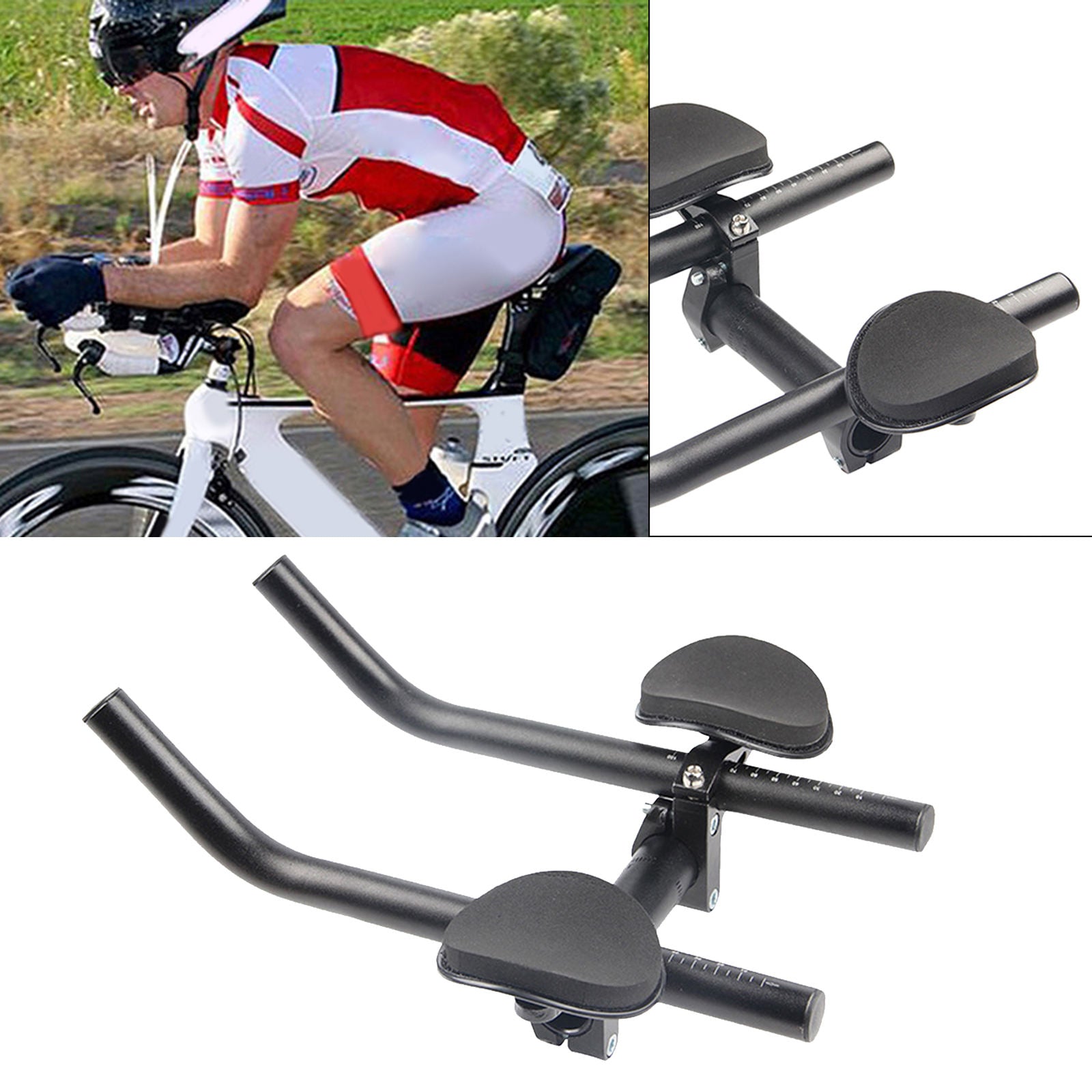Ultralight Bike Arm Rest Bar Bicycle Cycling Aero Bar Arms Relaxation TT Bar