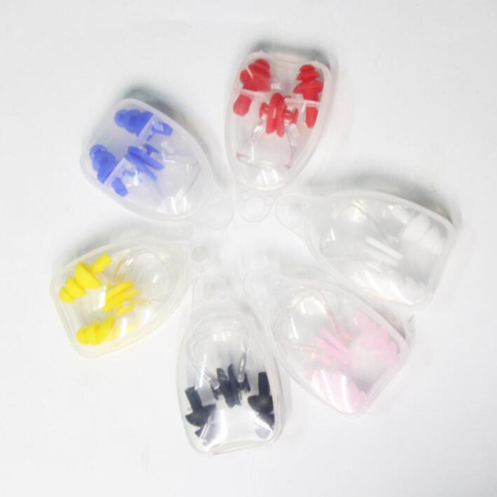 Swimming Nose Clip Ear Nose Protector Showering Bathing Surfing Pink