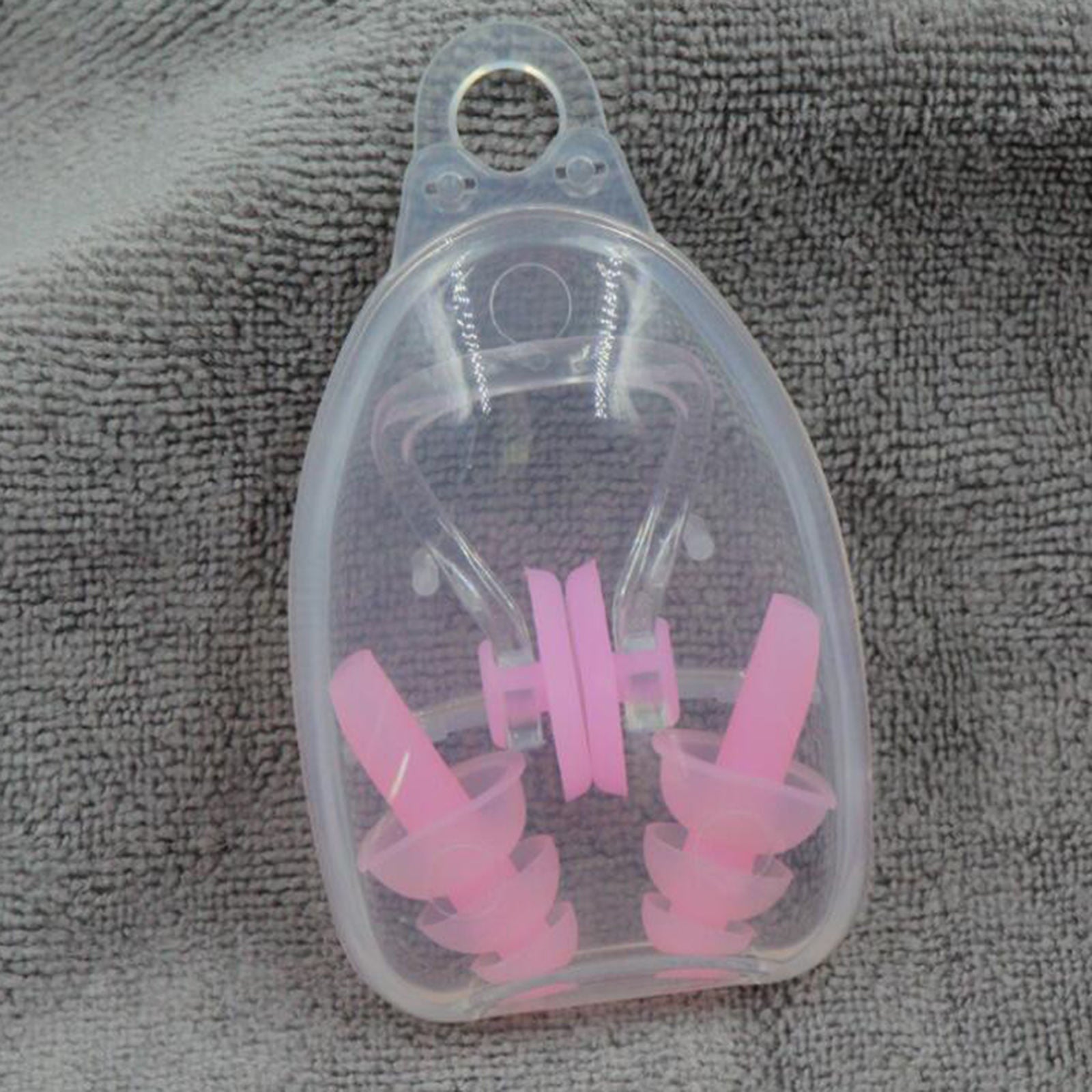 Swimming Nose Clip Ear Nose Protector Showering Bathing Surfing Pink
