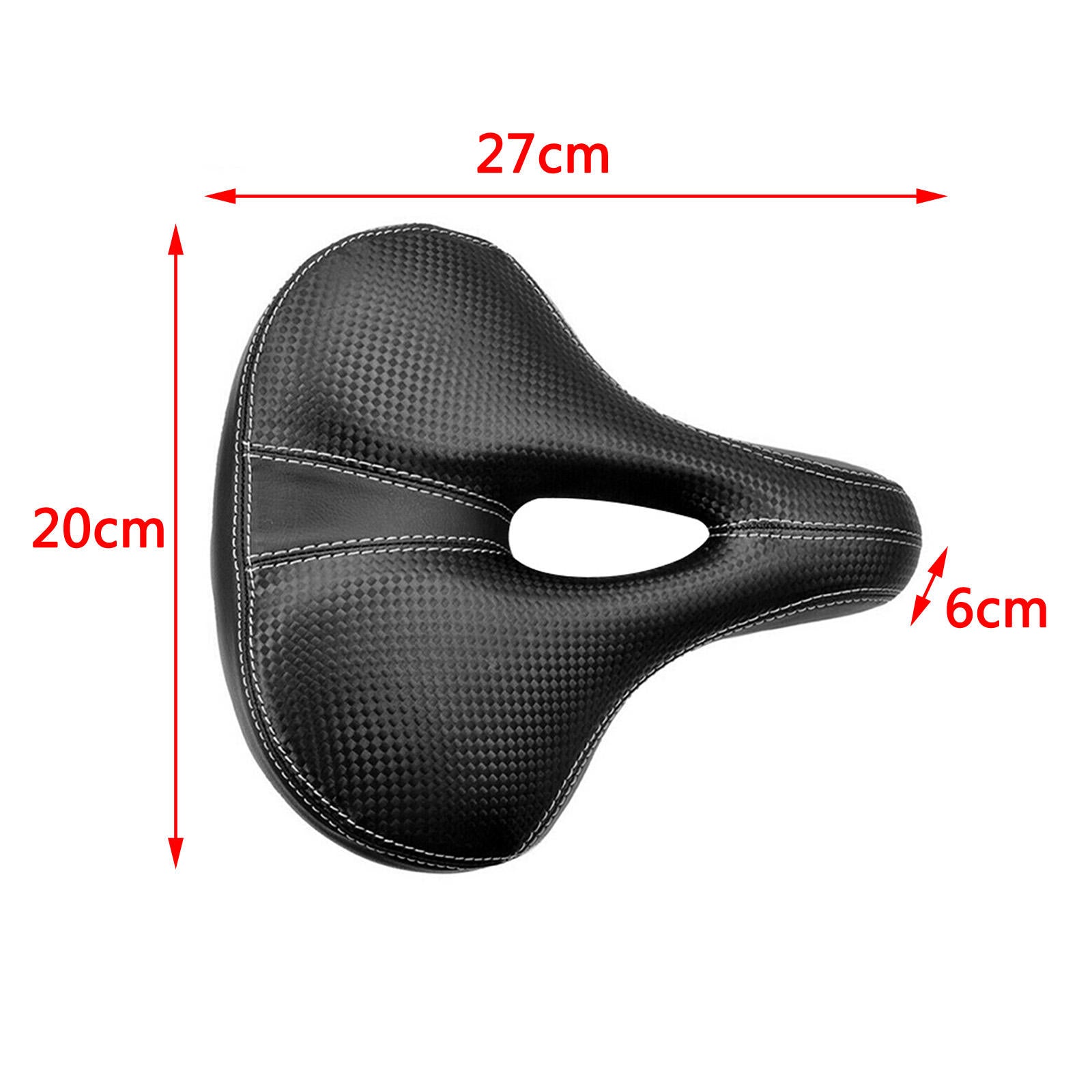 Double spring bicycle wide Big Bum soft comfort saddle seat cushion