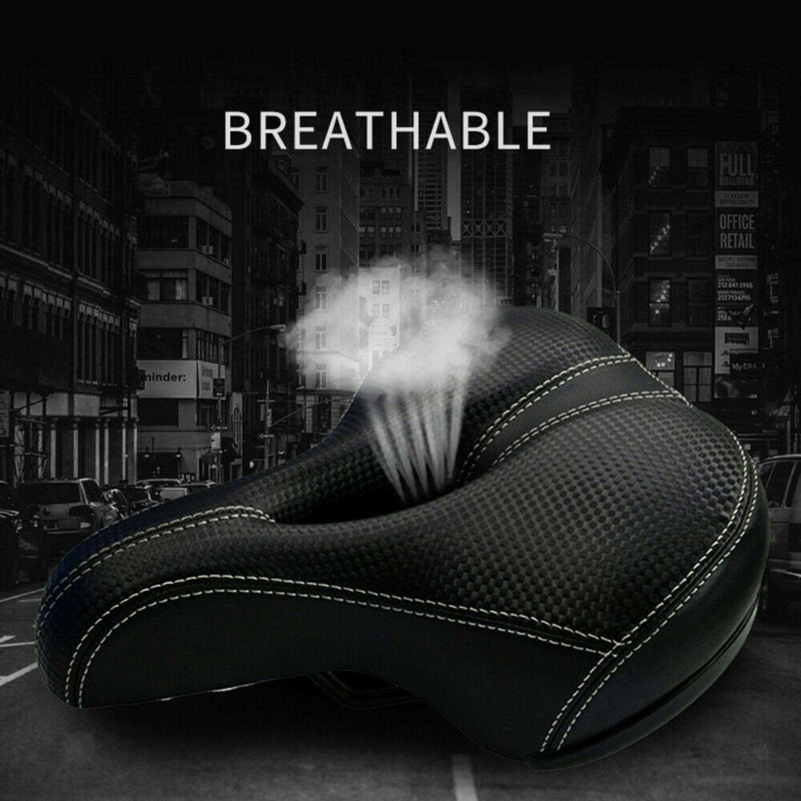 Double spring bicycle wide Big Bum soft comfort saddle seat cushion