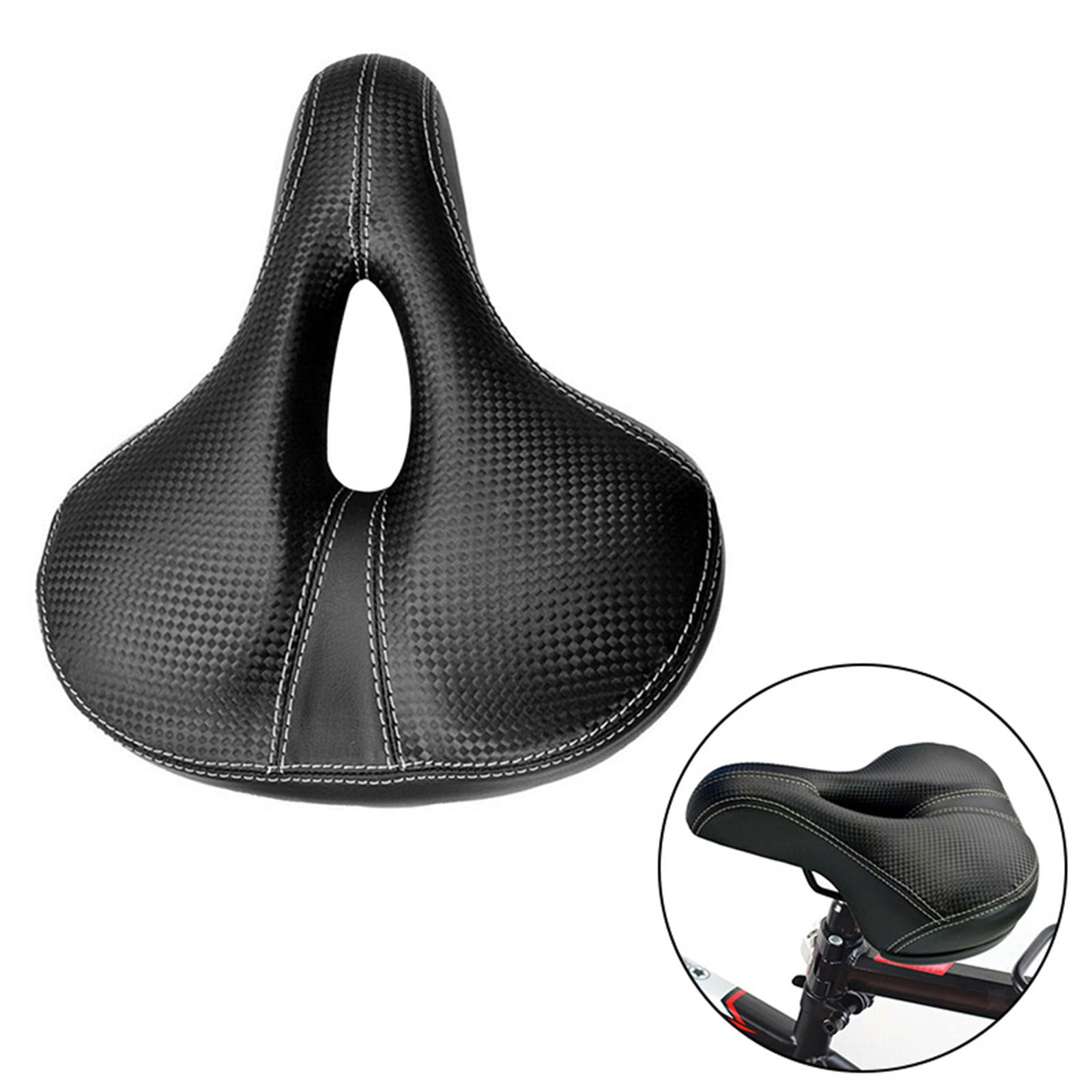 Comfortable Bike Seat Cushion -Bicycle Seat for Men Women with Double Shock