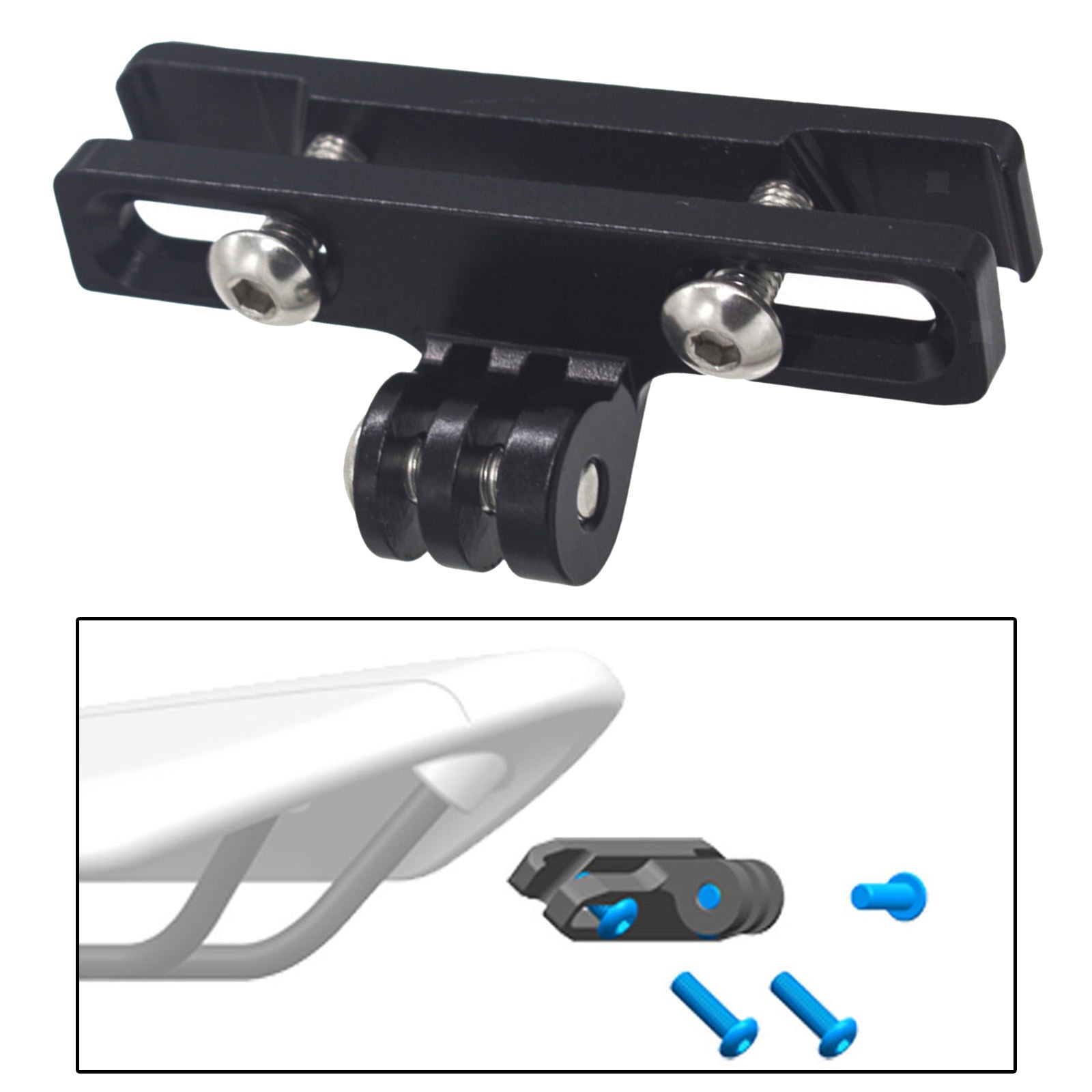 Rear Rack Supportor Bicycle Stable Waterproof Aluminum Alloy Cushion Clip
