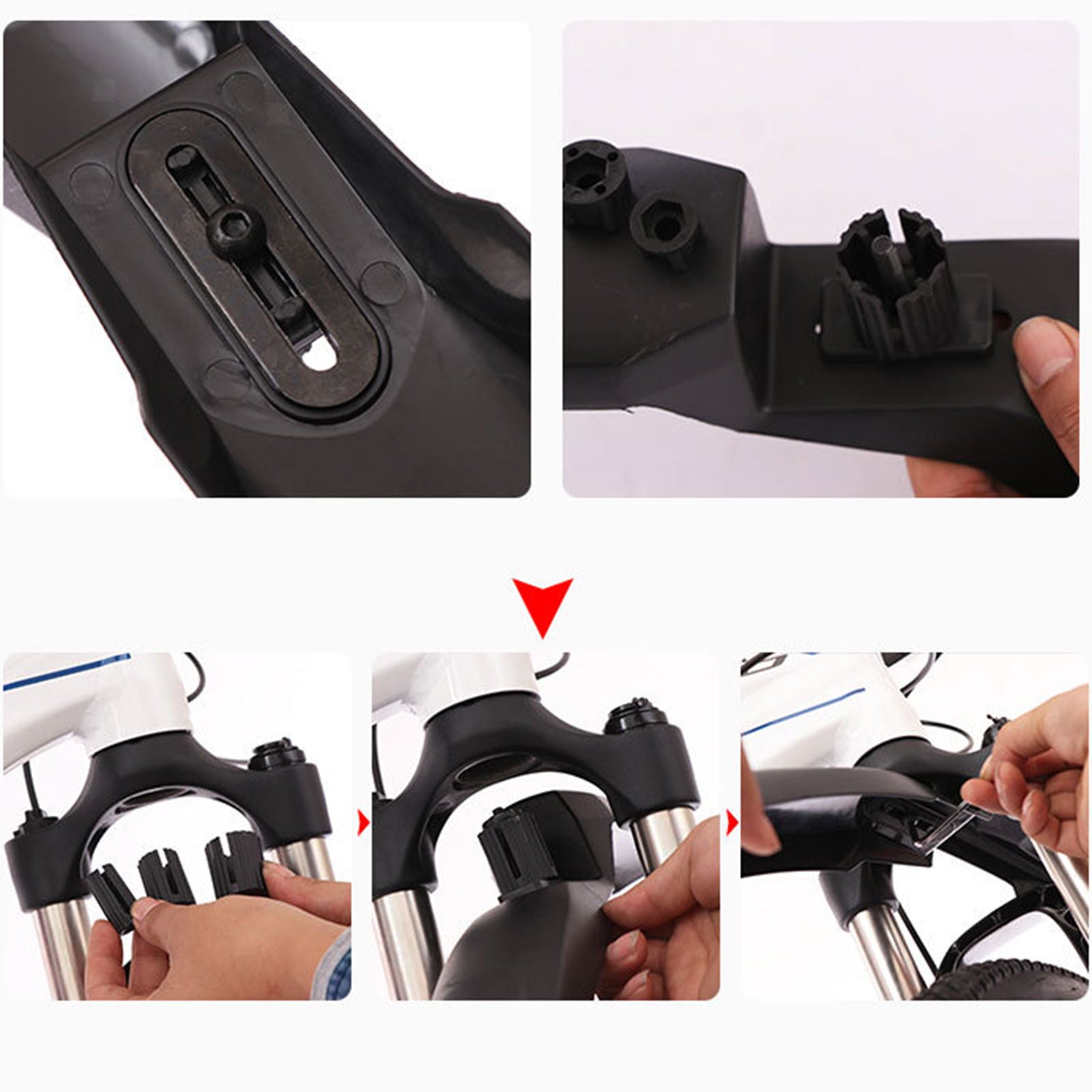 Durable Bike Mud Guard Front Rear Mountain Bicycle Fenders for DH Fixed Gear