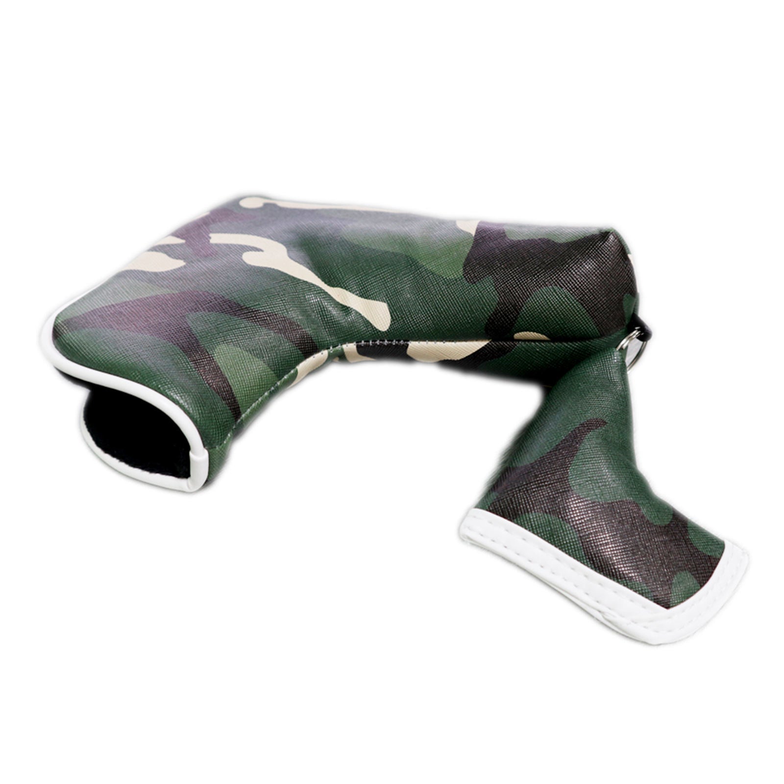 Camouflage Green Golf Club Putter Headcovers PU Leather Golf Putter Cover Mini