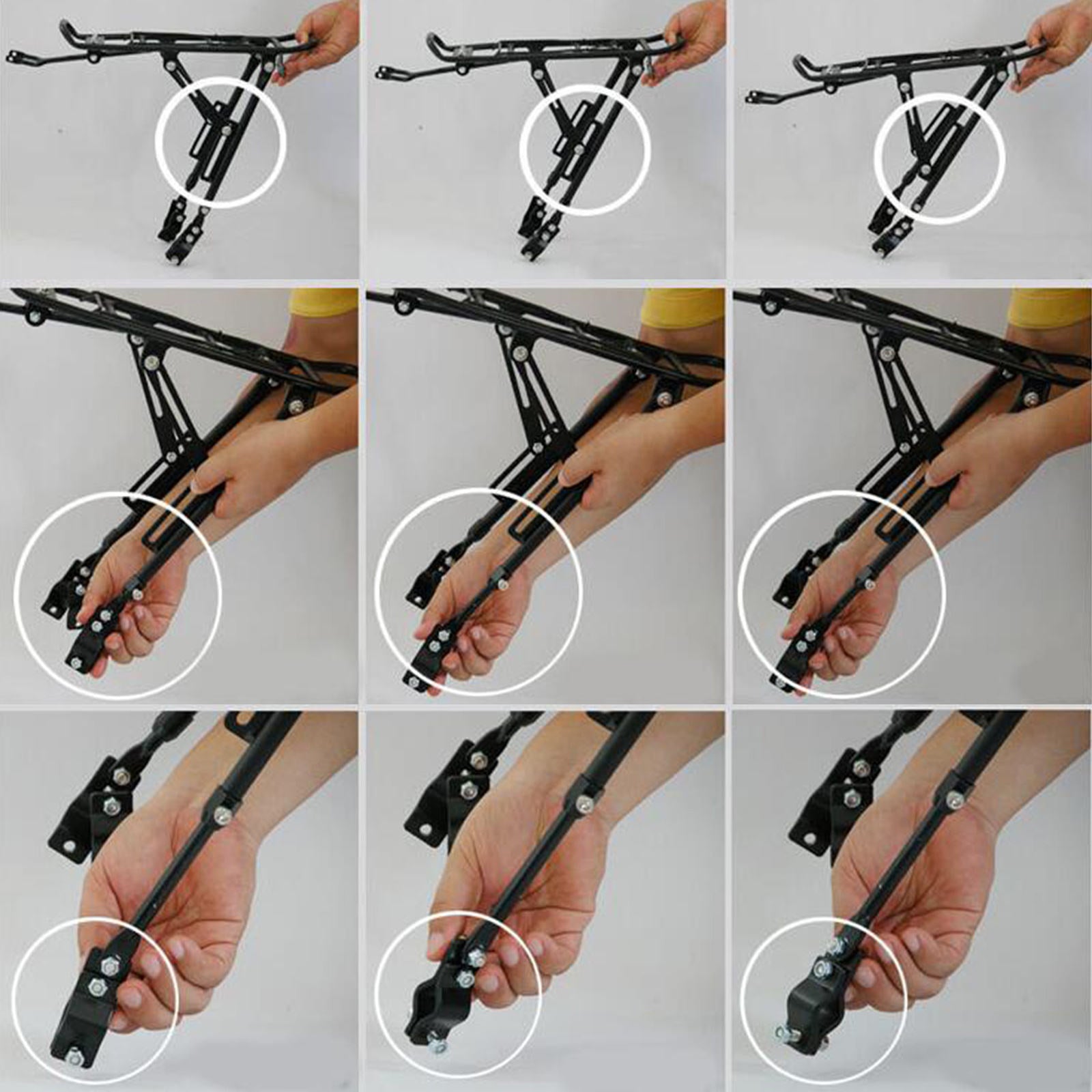 Mountain Bicycle Rear Pannier Carrier Cycle Cargo Luggage Rack Mountain Bike