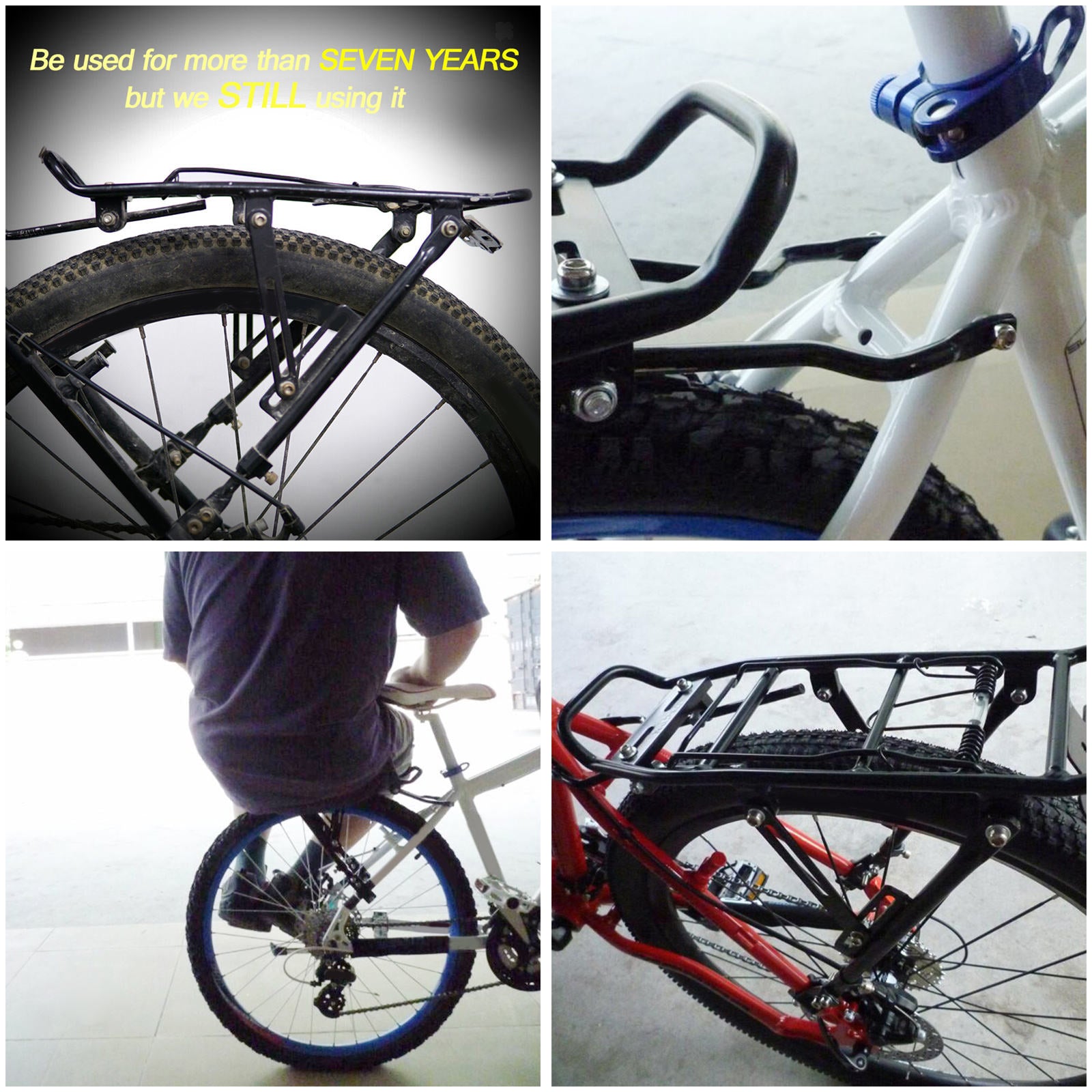 Mountain Bicycle Rear Pannier Carrier Cycle Cargo Luggage Rack Mountain Bike