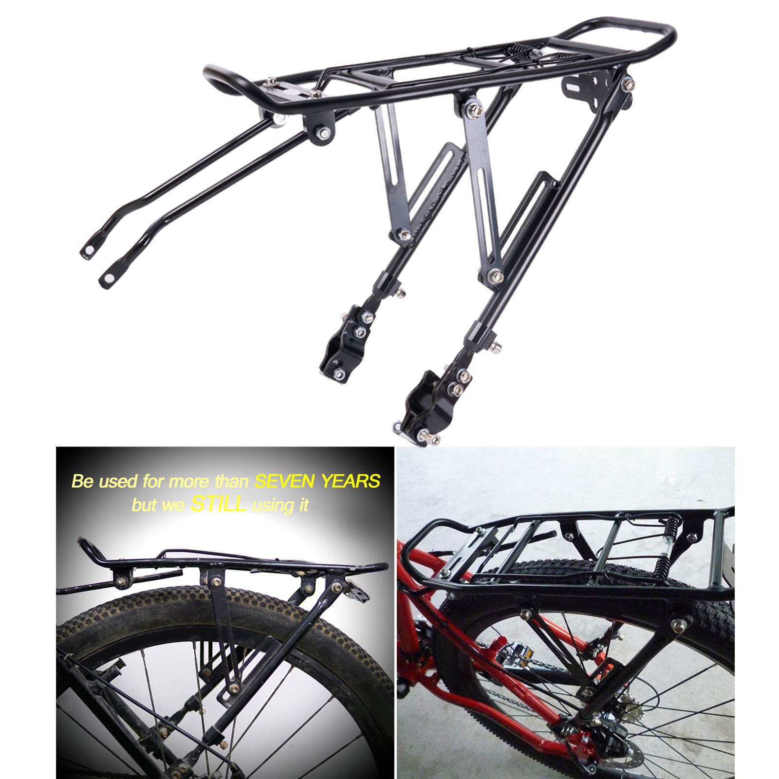 Mountain Bicycle Rear Pannier Carrier Cycle Cargo Luggage Rack Mountain Bike