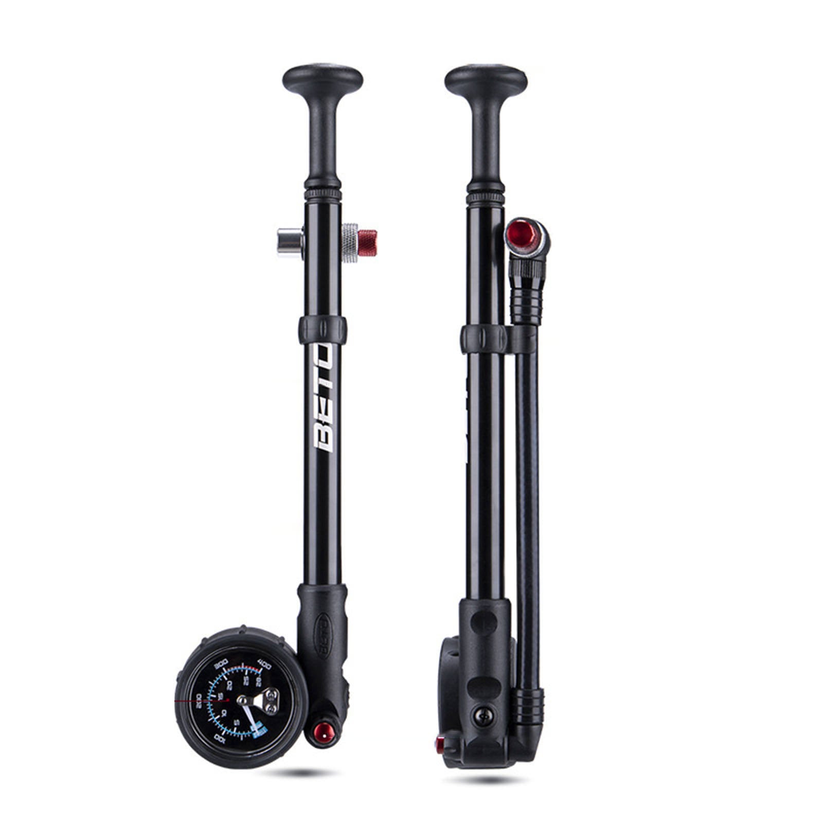 Bike Fork Shock Pump400PSI Digital Gauge High Pressure for MTB Bicycle