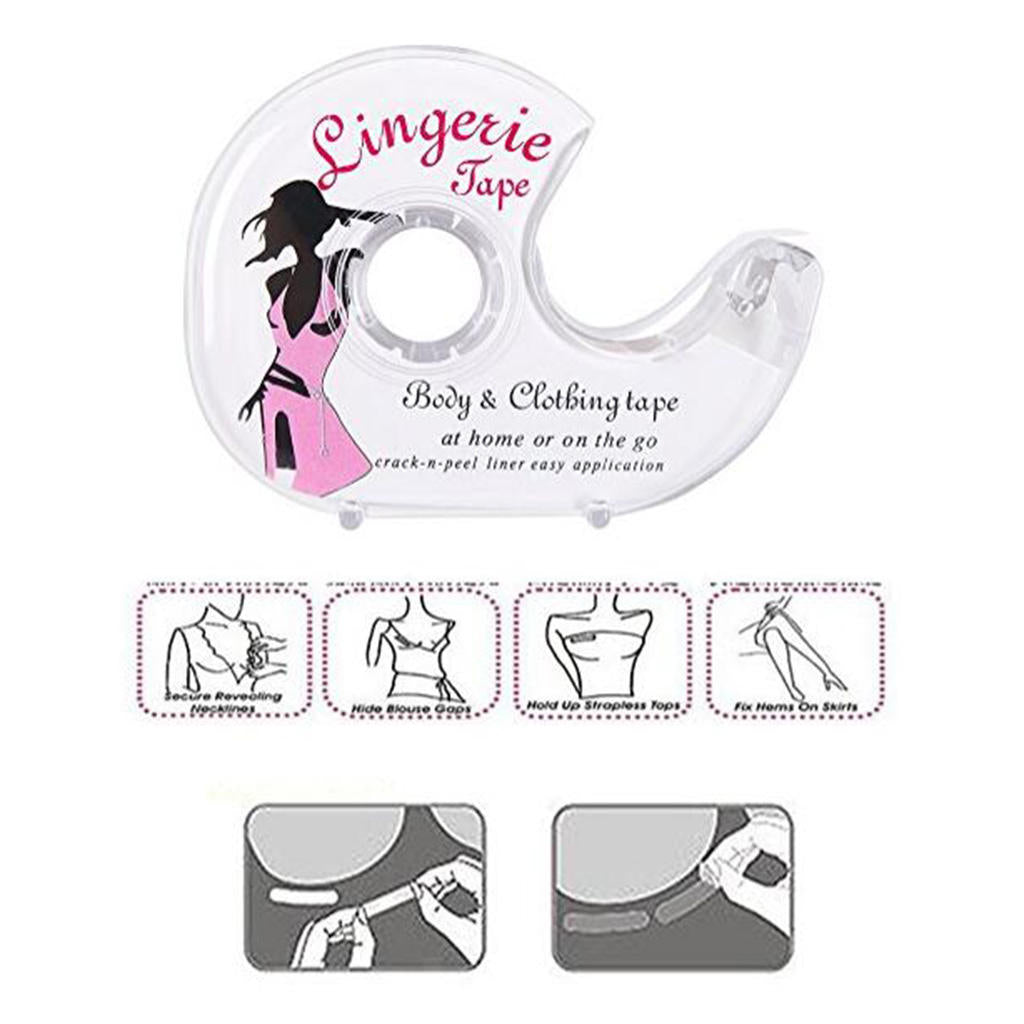 Clear Double Sided Adhesive Tape Modesty for Wedding Prom Toupee Tit