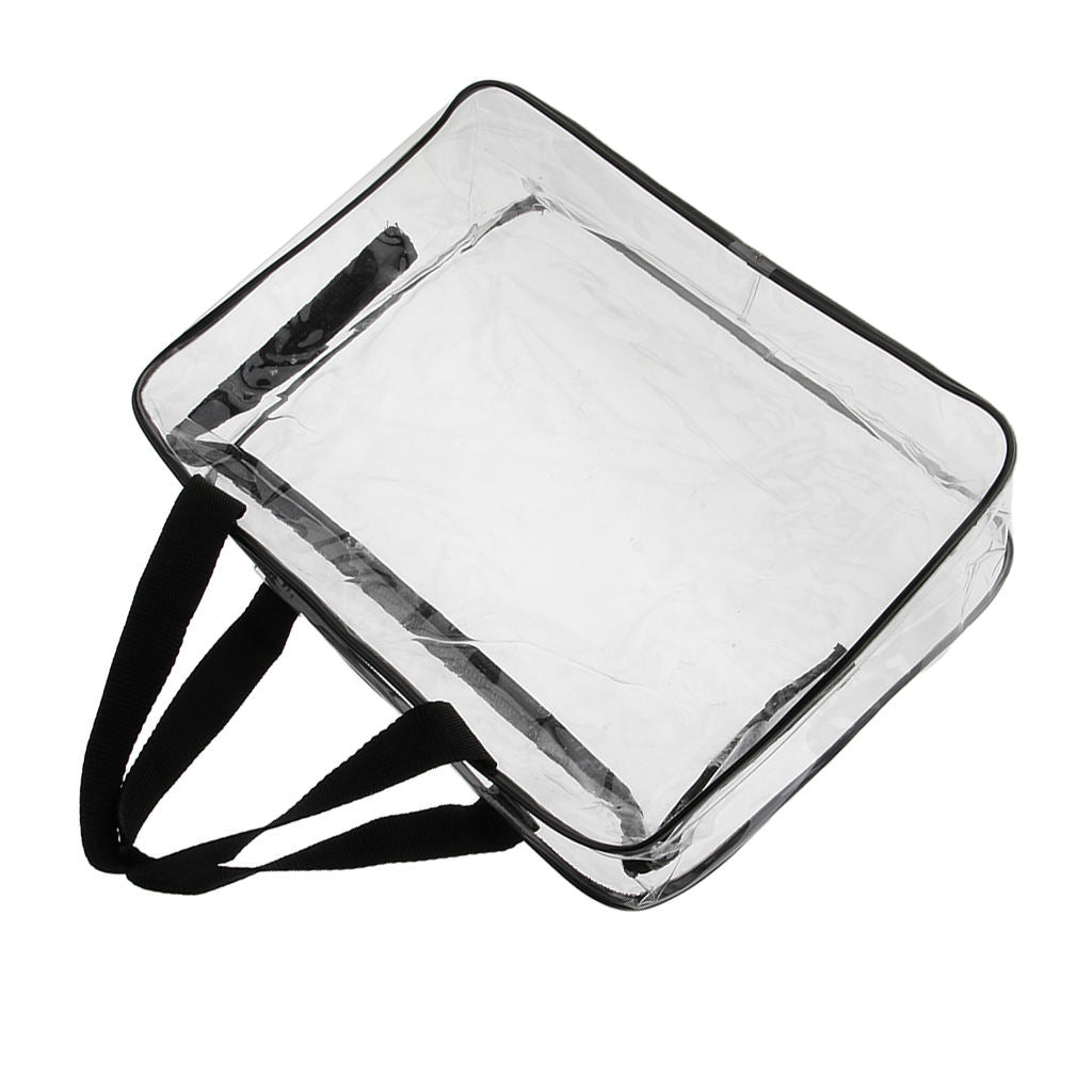 Clear PVC Travel Cosmetic Bag Organizer Makeup Case Toiletry Bag 30 x 22cm