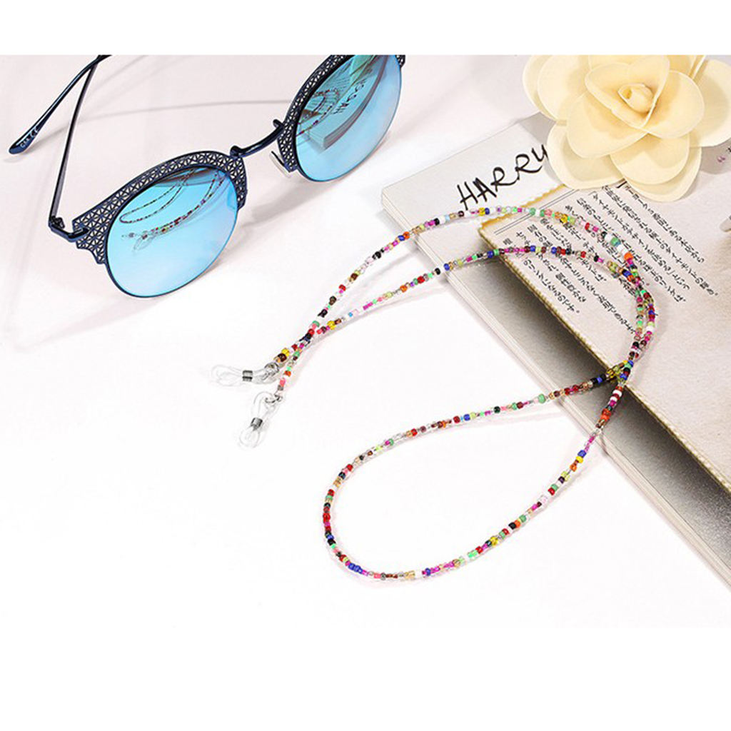 Small Colorful Beads Eyeglasses Cord Sun Glasses Holder Eyeglass Chains