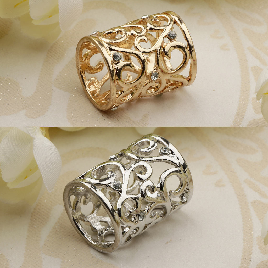 2x Scarf Ring Simple Cylinder Scarf Buckle Gift Valentine's Mother's Day