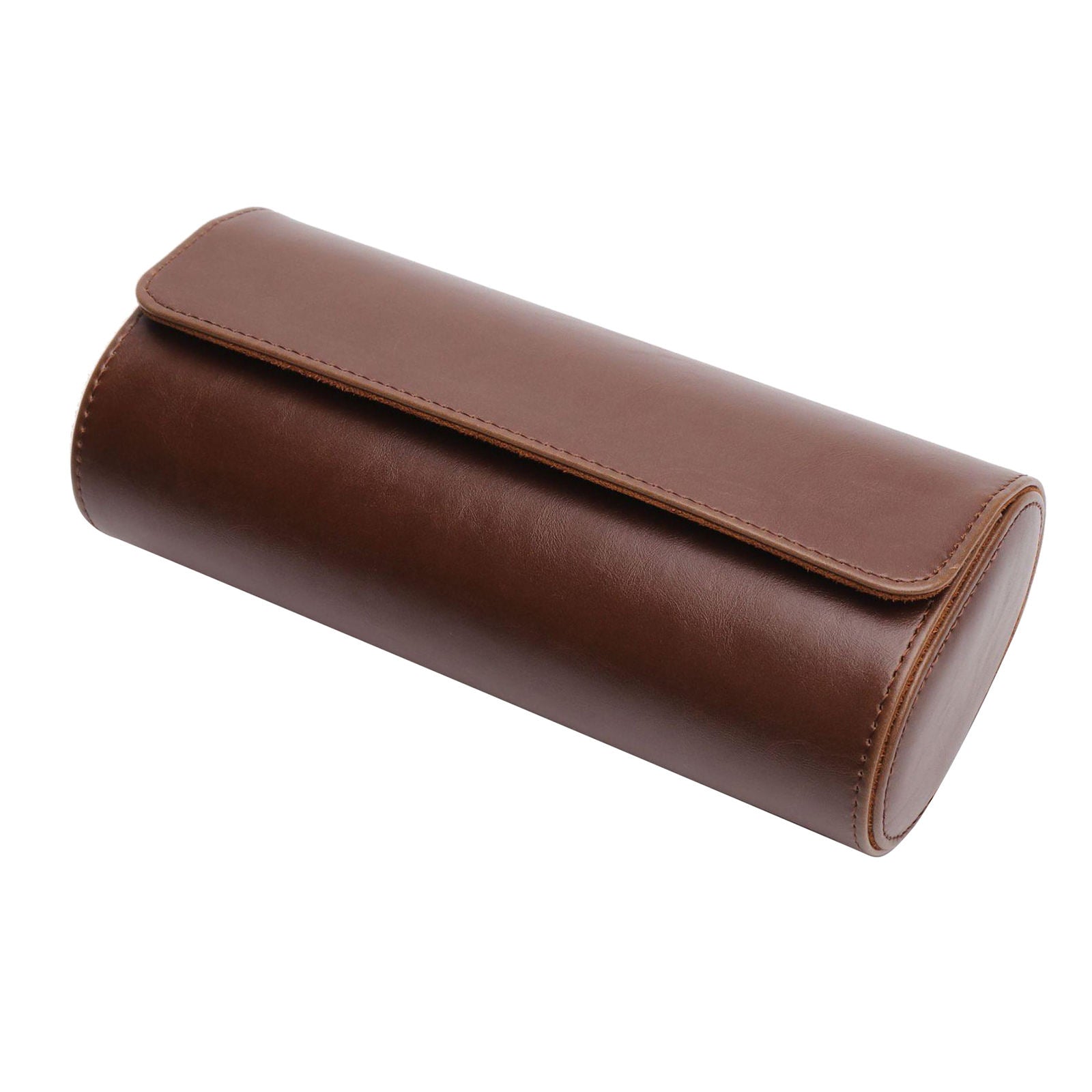 Chic Leather Organizer Watch Storage Box Travel Roll Detachable for Watches