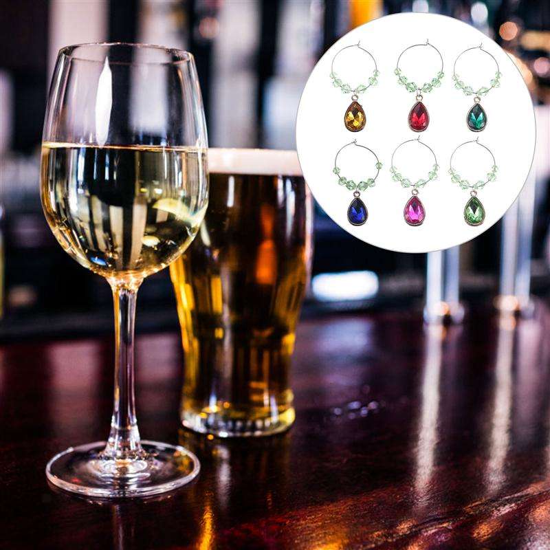 Wine Glass Charms Tags for Stem Glasses Cocktails Tasting Party Party Favors