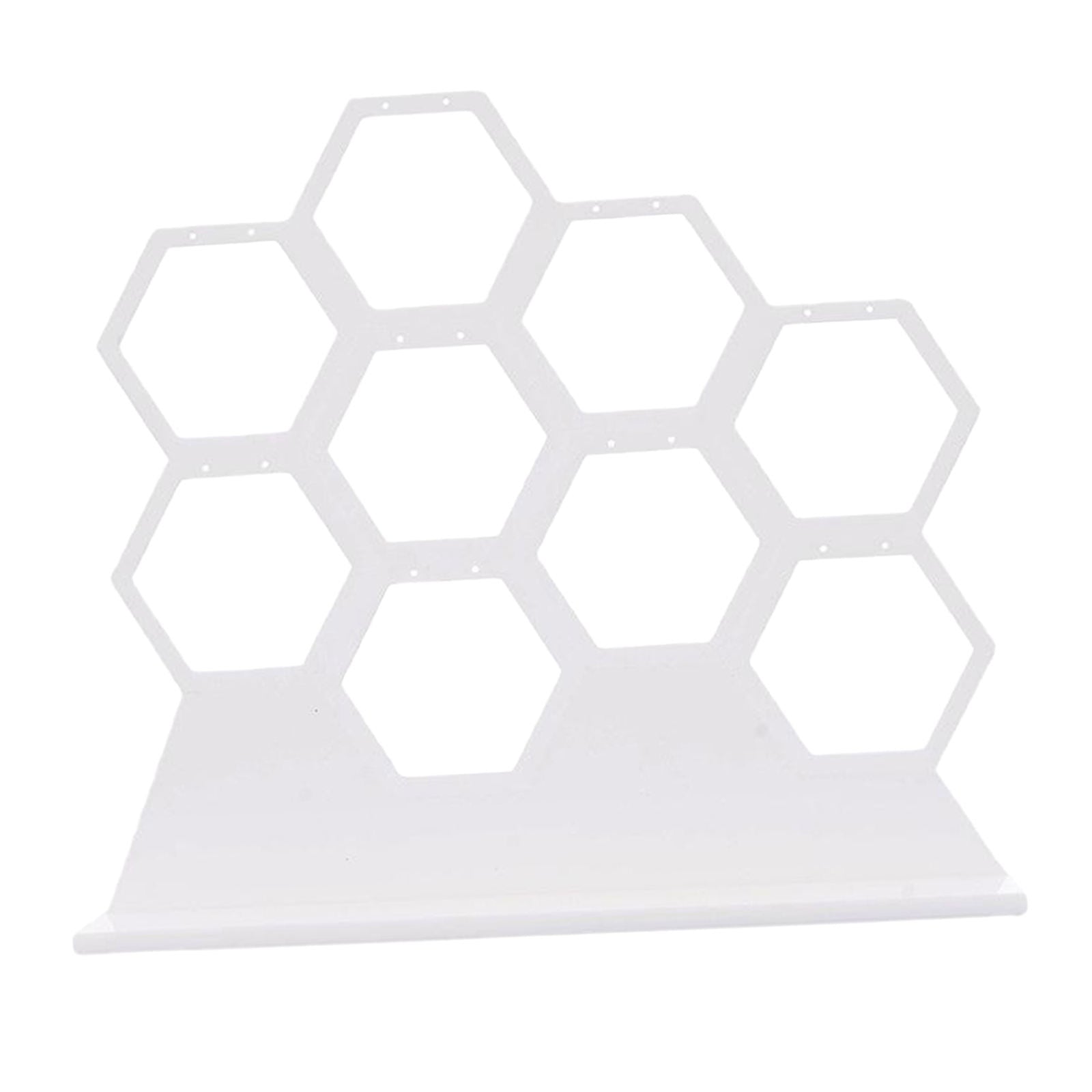 Honeycomb Earring Holder Earring Jewelry Organizer Rack Shelf for 9 Earrings