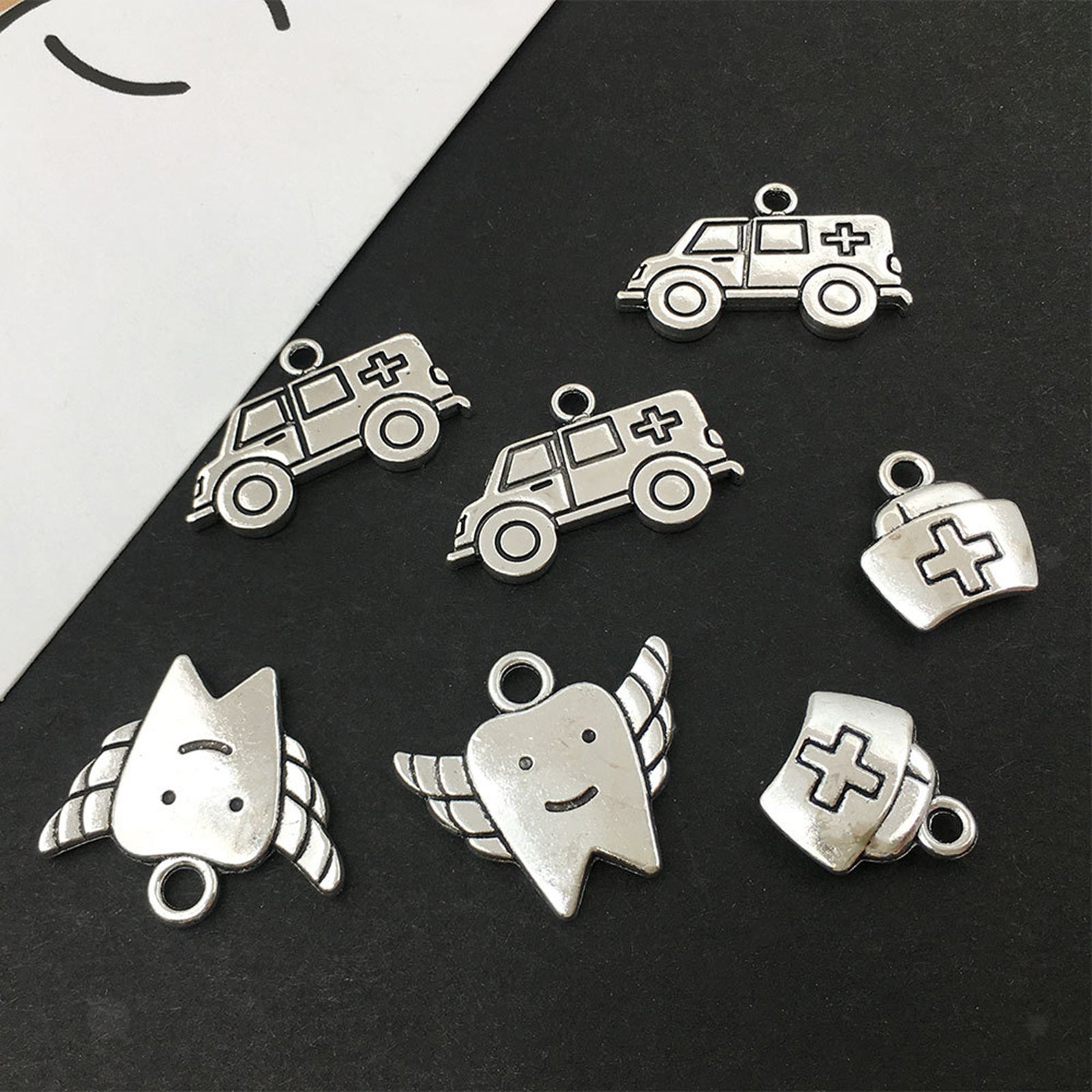 72pcs Charms Metal Pendants DIY for Necklace Bracelet Crafting Accessory