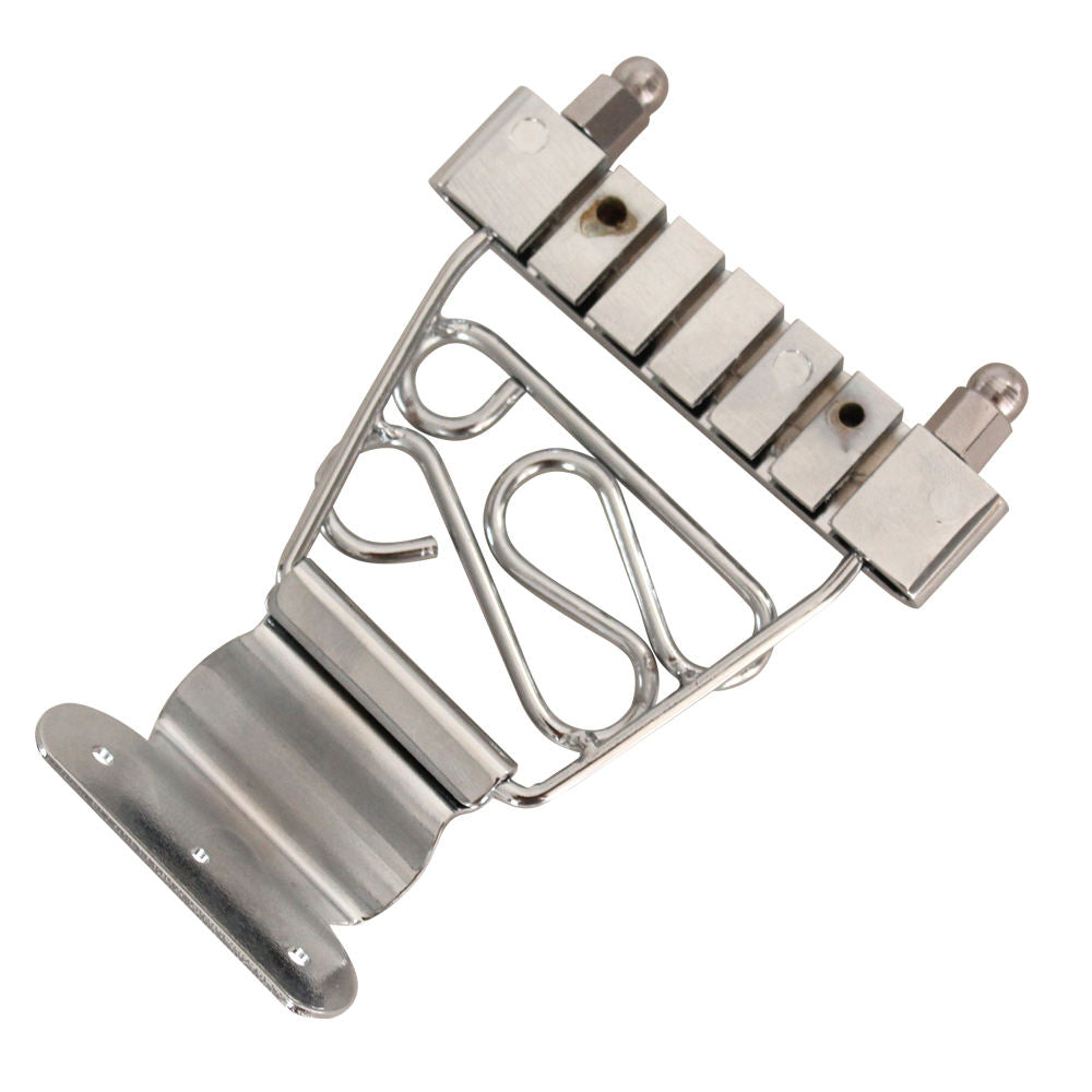 Short Trapeze Tailpiece 6-string Guitar Bridge Archtop Jazz Guitars Chrome