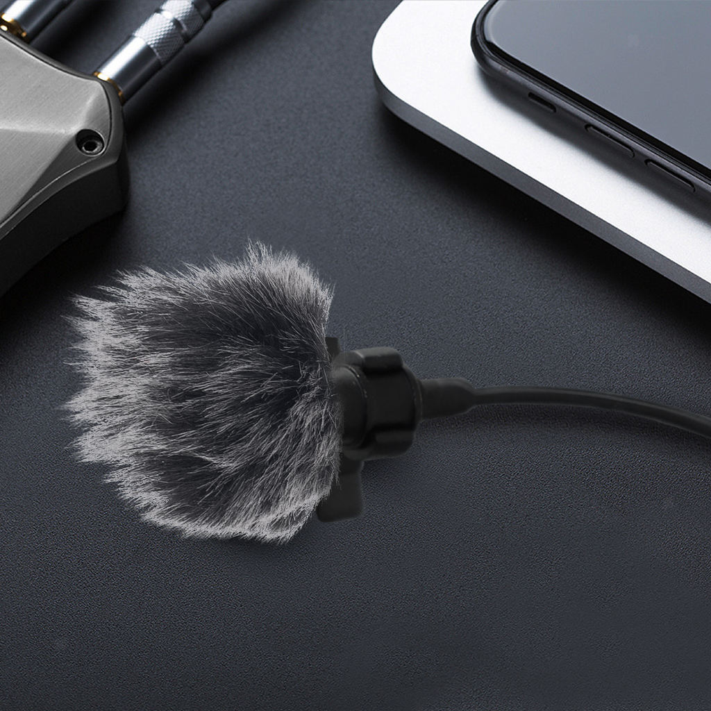 Professional Anti-Wind Mic Windscreen Lapel for Meeting Stage Recording