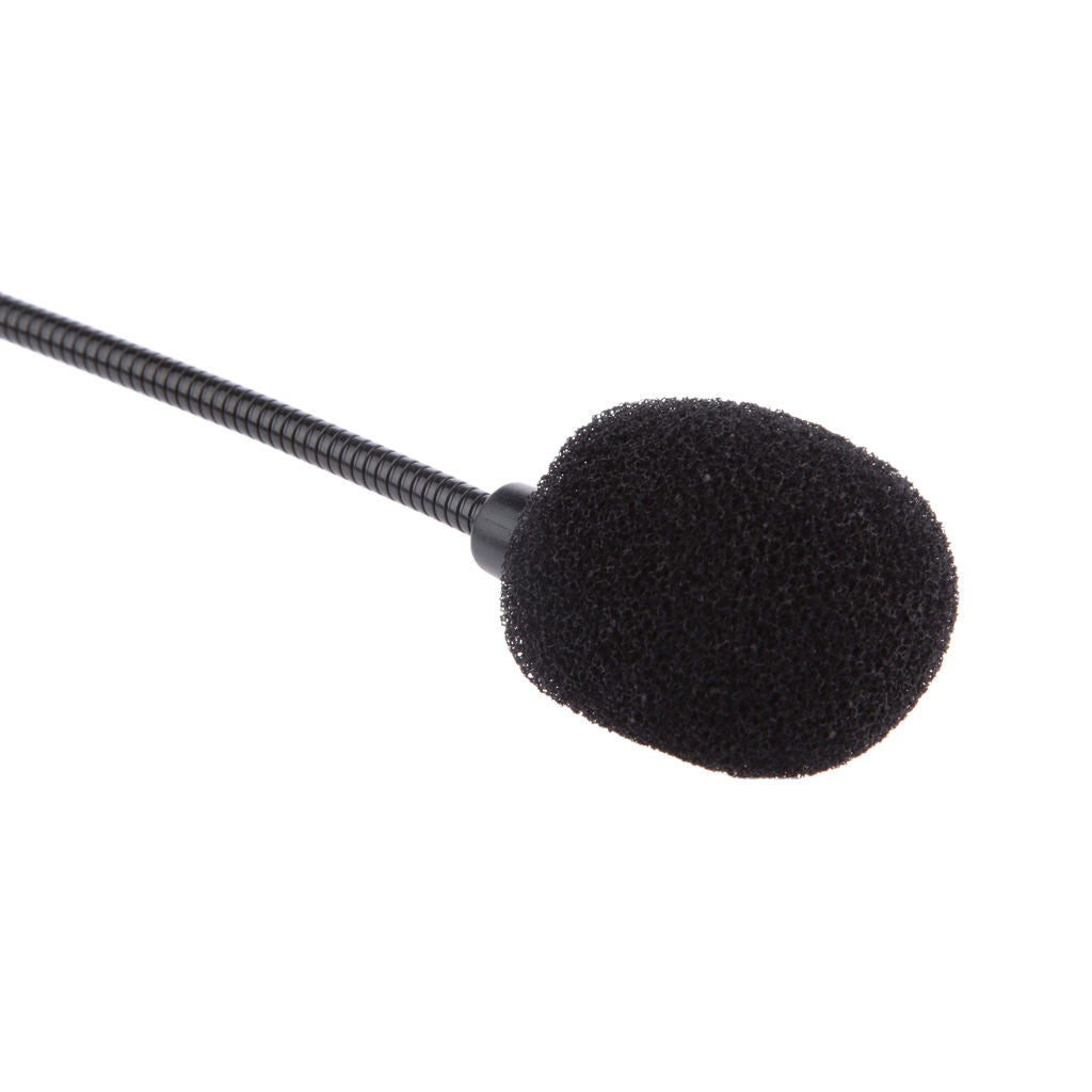 3.5mm Jack Condenser Microphone Mic Black Hands Free for Voice Amplifier