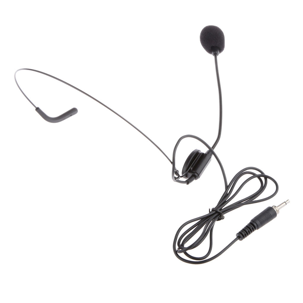 3.5mm Jack Condenser Microphone Mic Black Hands Free for Voice Amplifier
